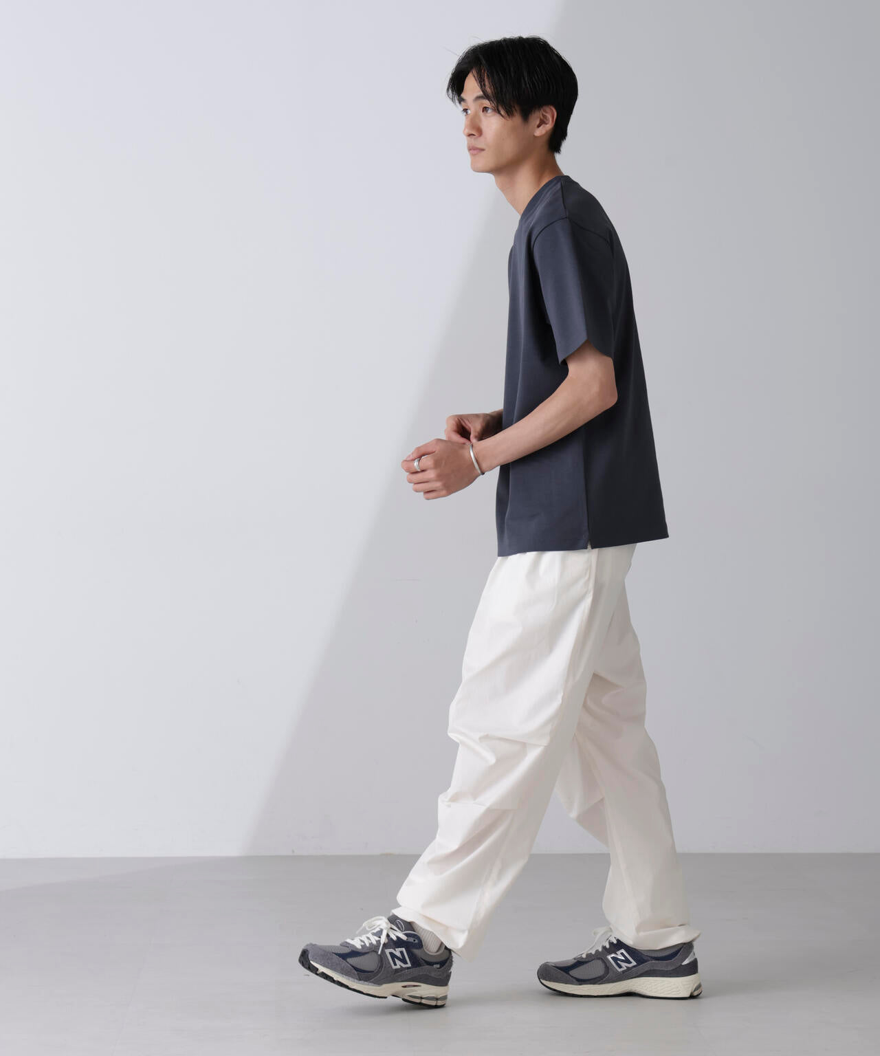 ダブルスムースクルーネックTシャツ 半袖