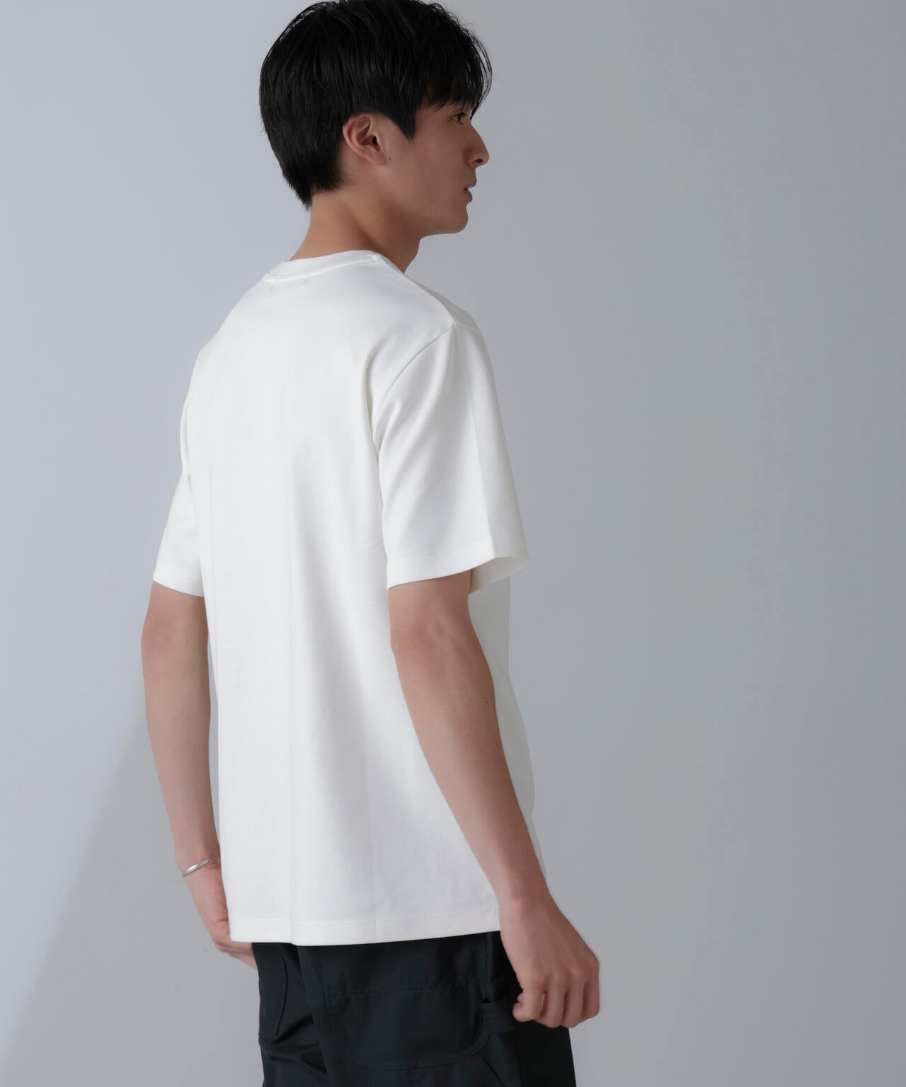 ダブルスムースクルーネックTシャツ 半袖