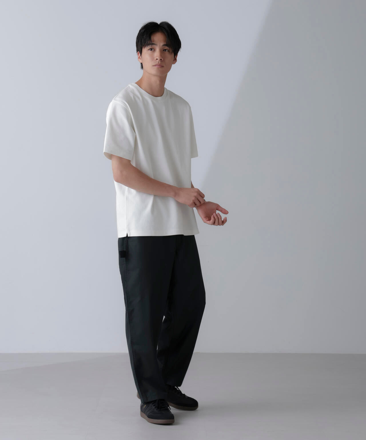 ダブルスムースクルーネックTシャツ 半袖