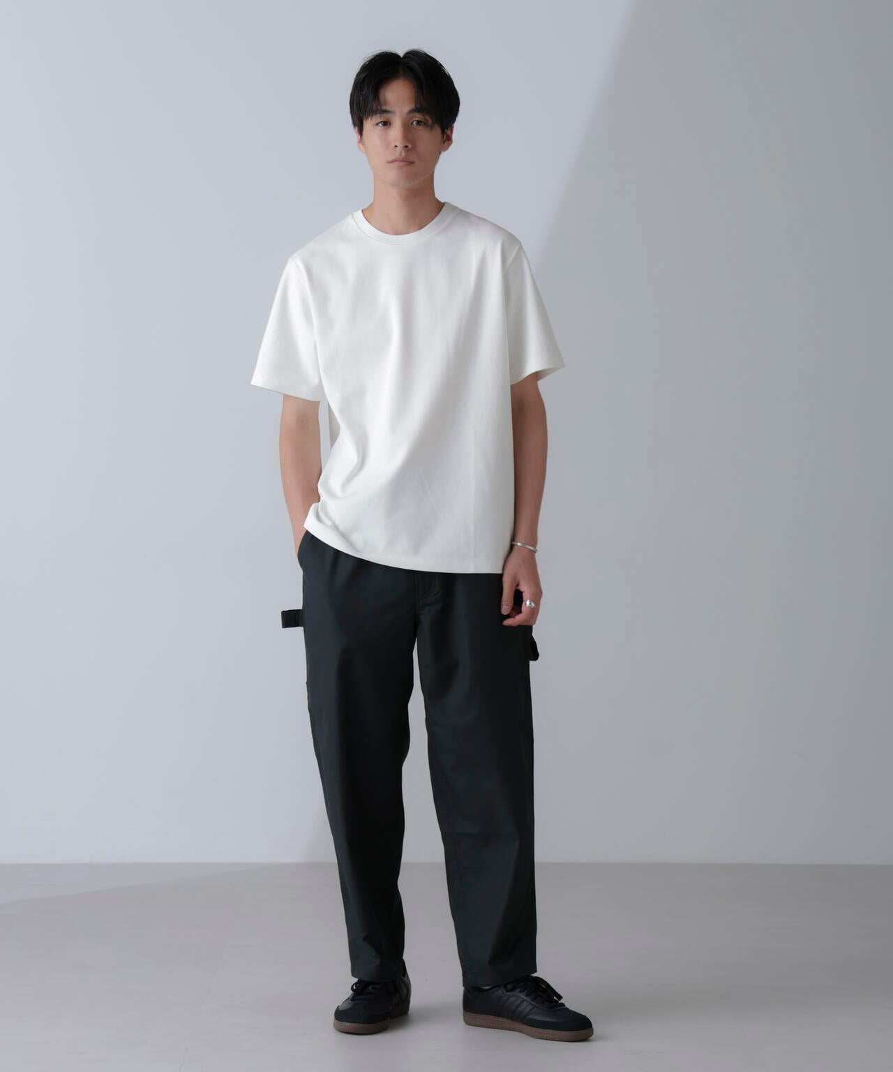 ダブルスムースクルーネックTシャツ 半袖