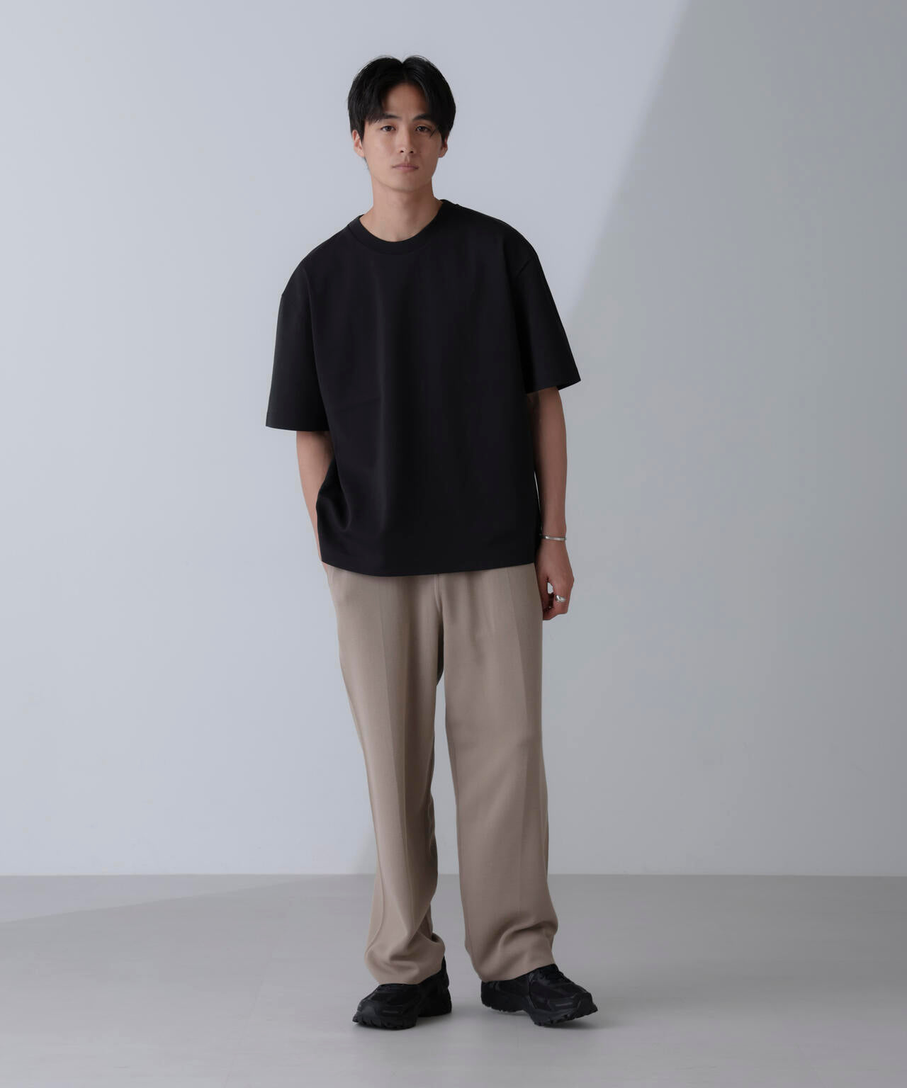 ダブルスムースクルーネックBIGTシャツ 半袖