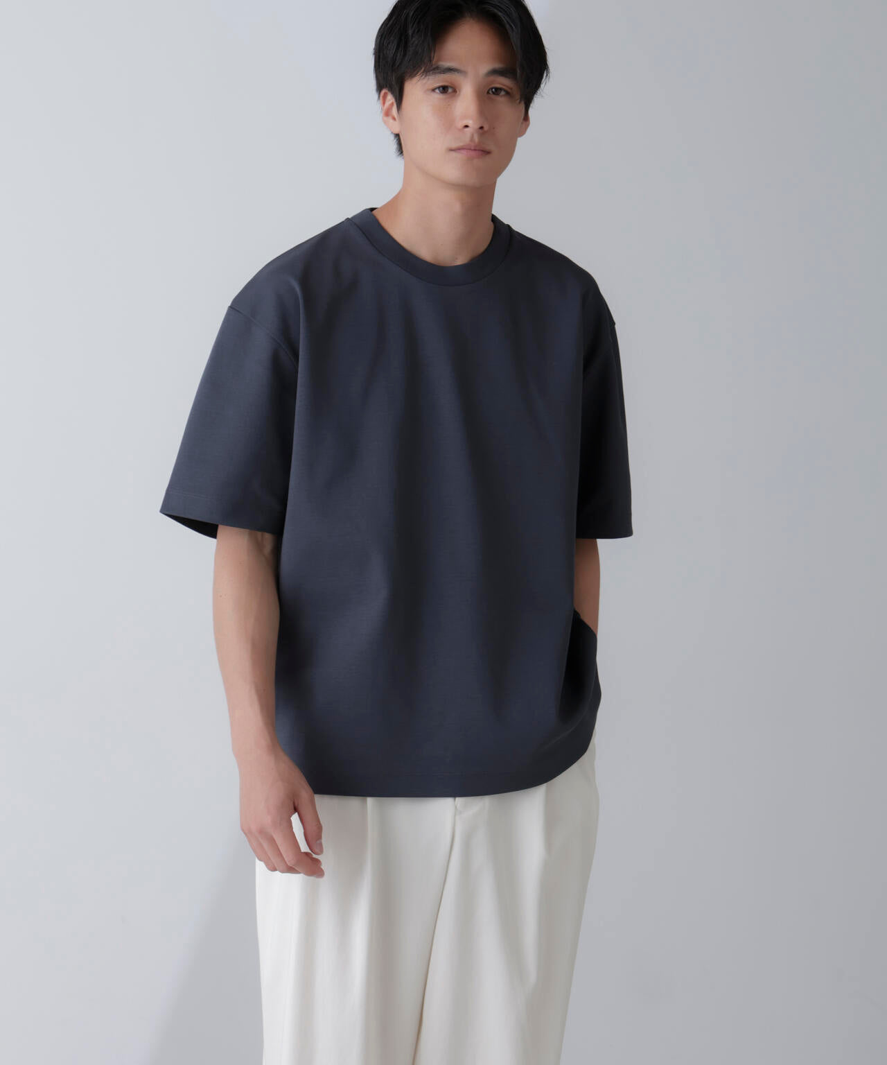 ダブルスムースクルーネックBIGTシャツ 半袖