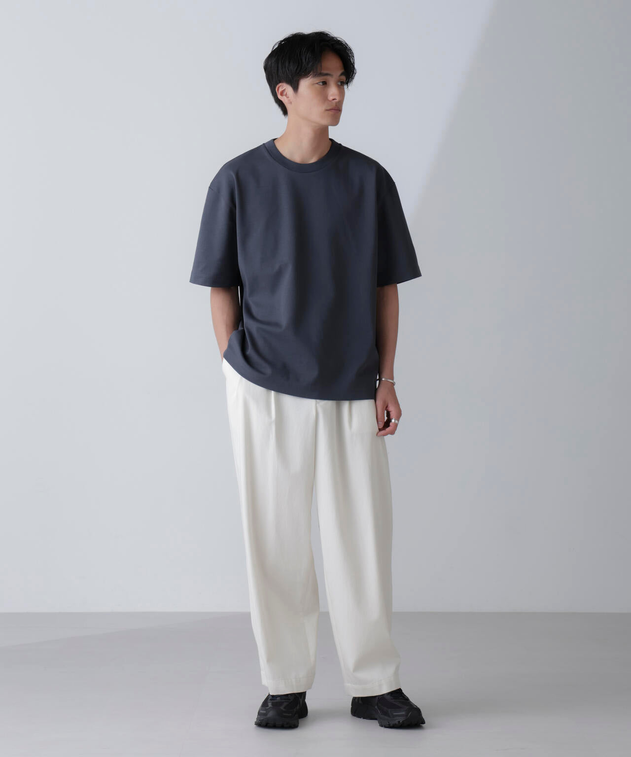 ダブルスムースクルーネックBIGTシャツ 半袖