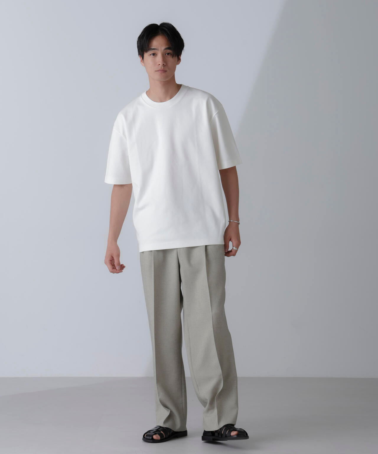 ダブルスムースクルーネックBIGTシャツ 半袖