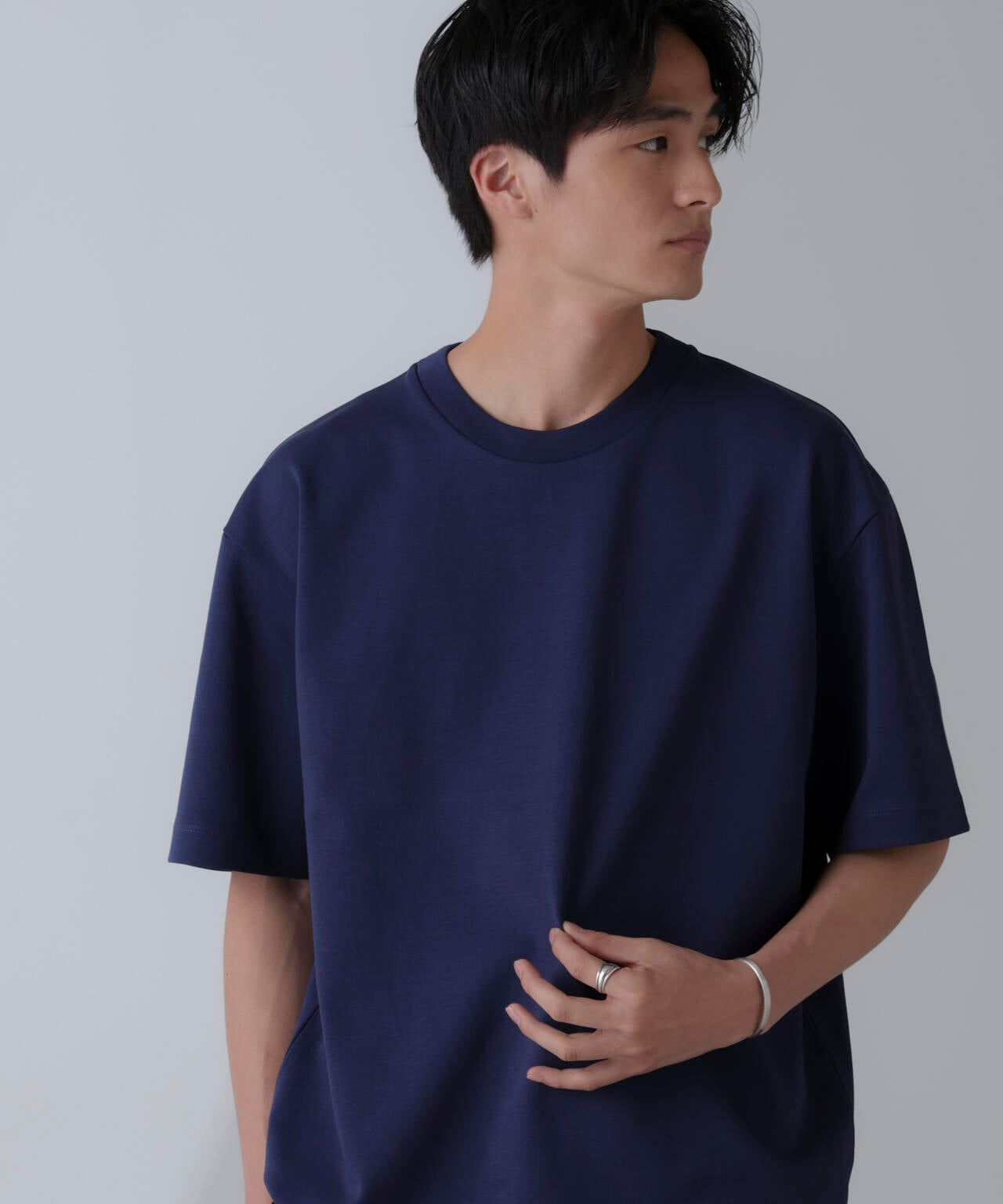 ダブルスムースクルーネックBIGTシャツ 半袖