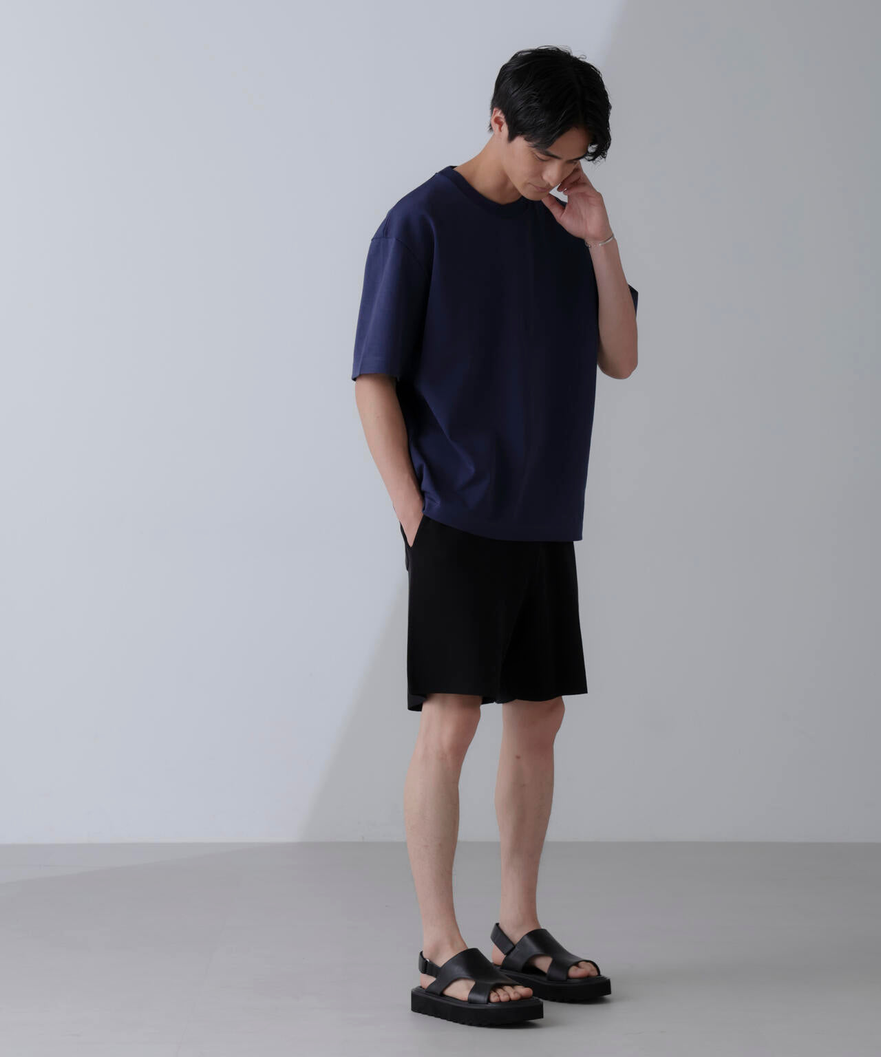 ダブルスムースクルーネックBIGTシャツ 半袖