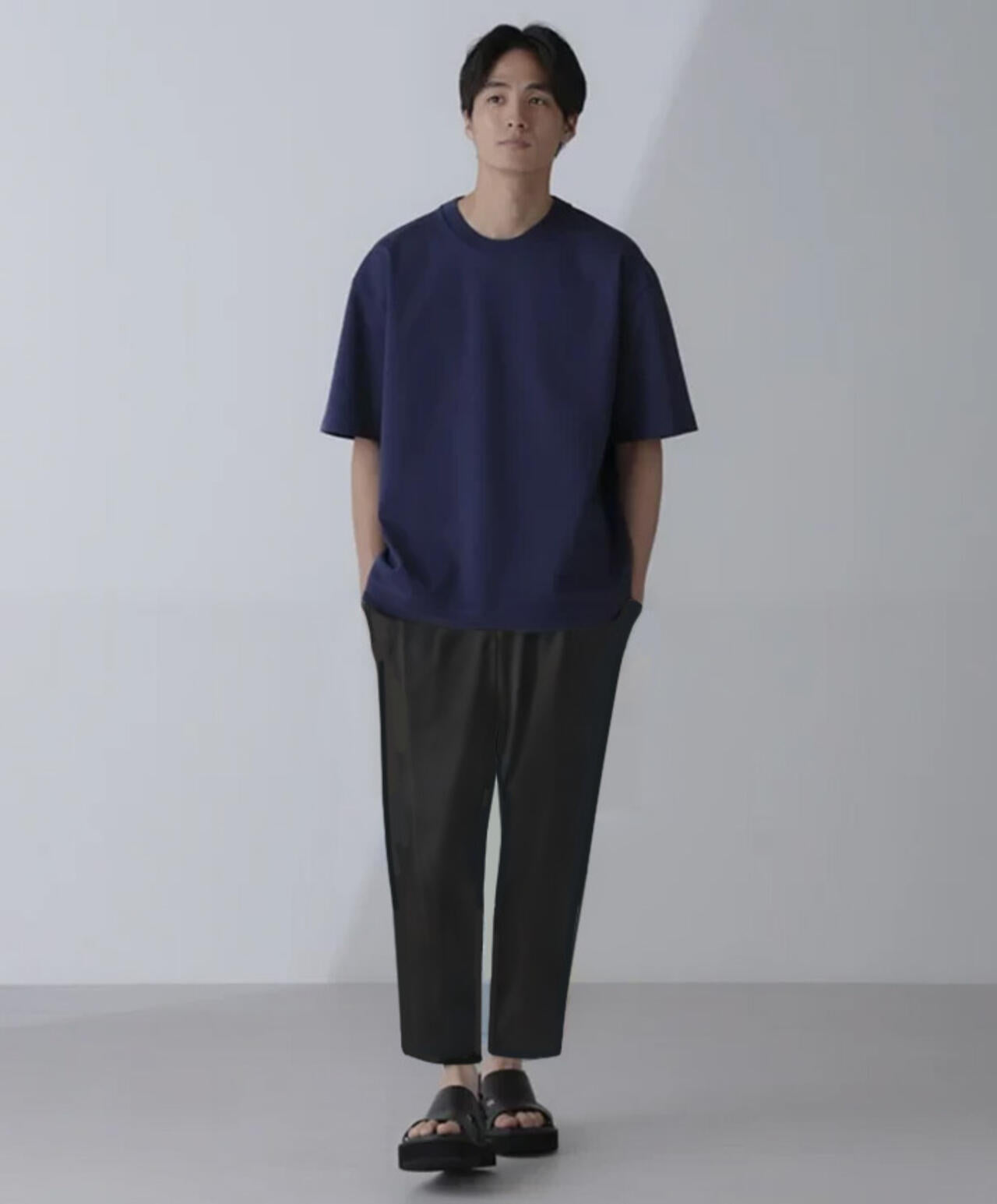 ダブルスムースクルーネックBIGTシャツ 半袖