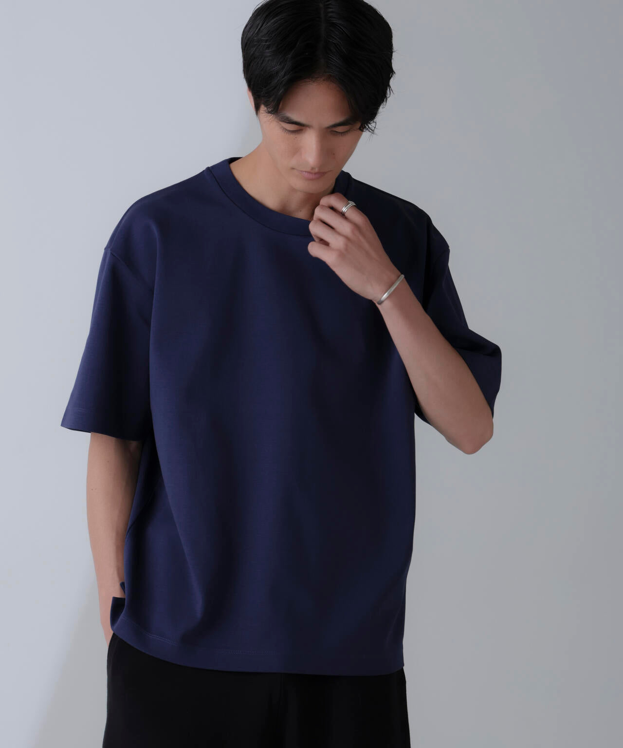 ダブルスムースクルーネックBIGTシャツ 半袖
