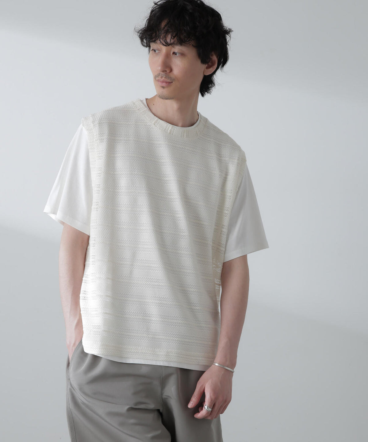 かぎ針アンサンブルTシャツ