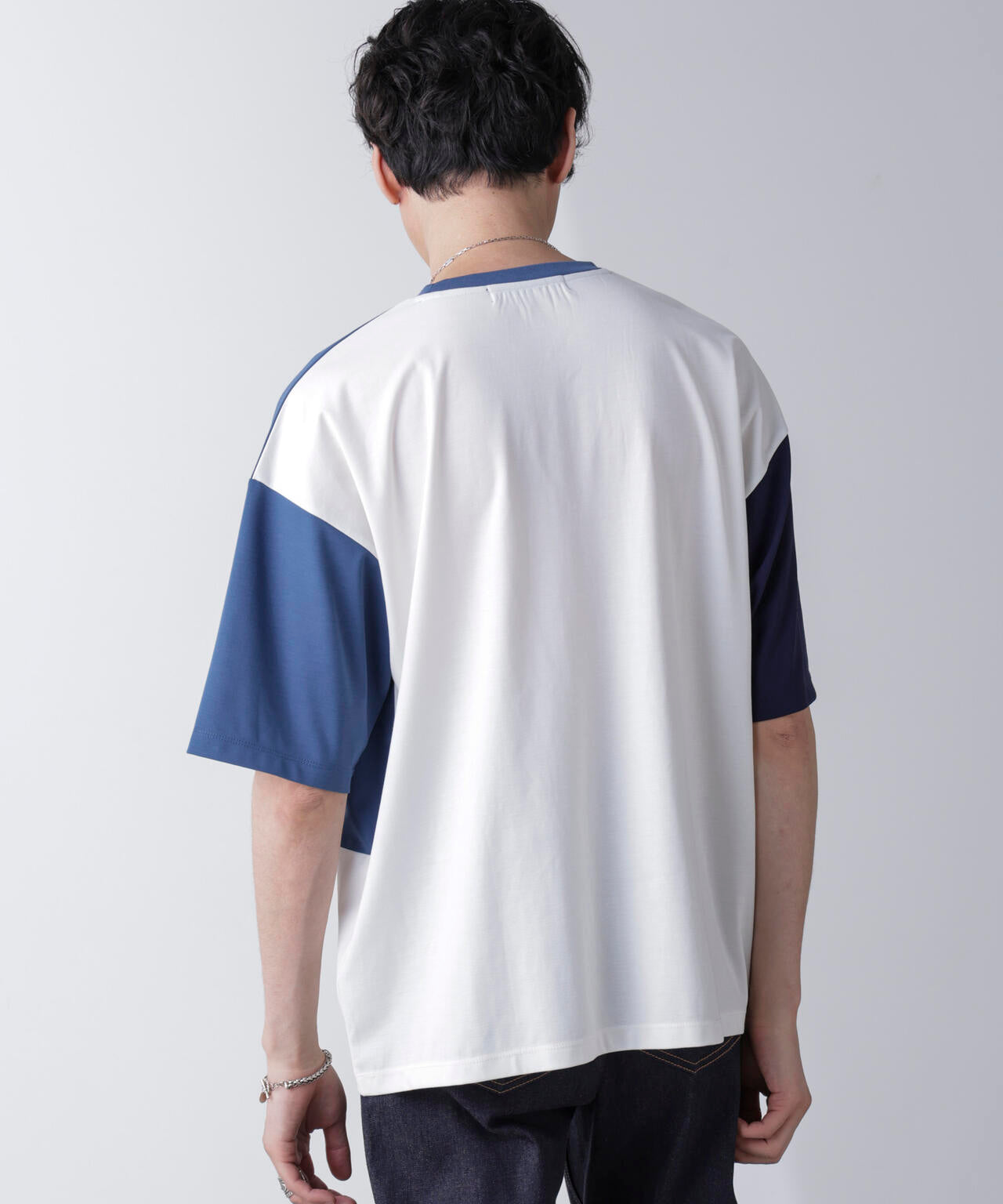 リラックス切り替えスムースTシャツ 半袖
