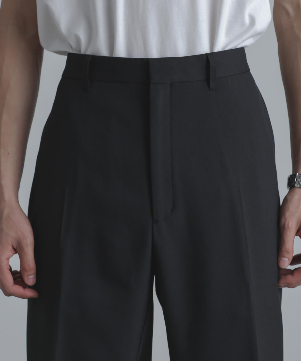 ストレッチツイルストレートスラックス(セットアップ可)