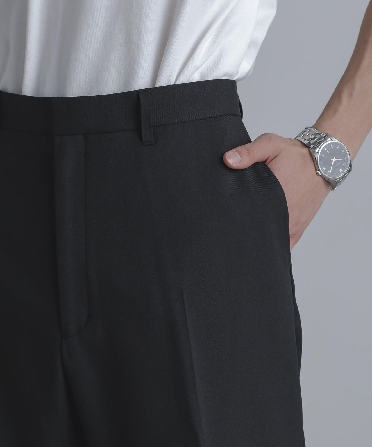ストレッチツイルストレートスラックス(セットアップ可)