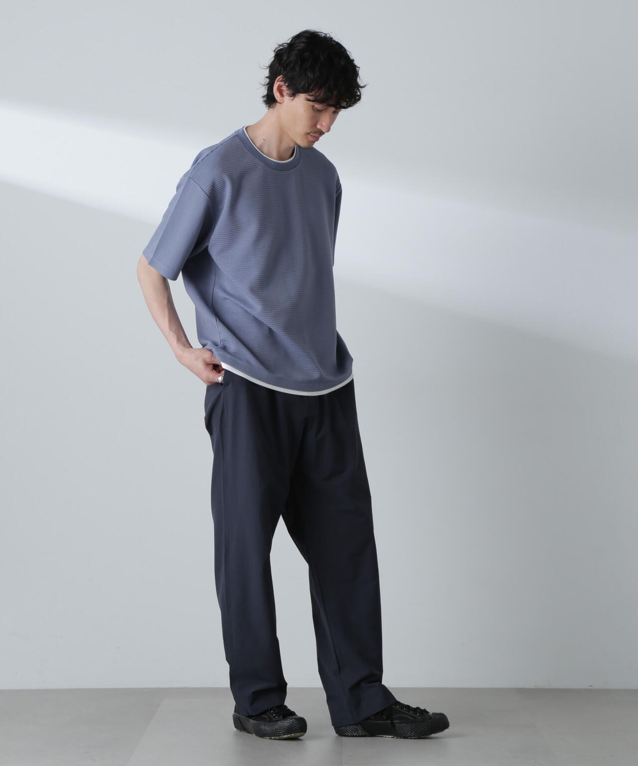 ストレッチワイドイージーパンツ(セットアップ可)