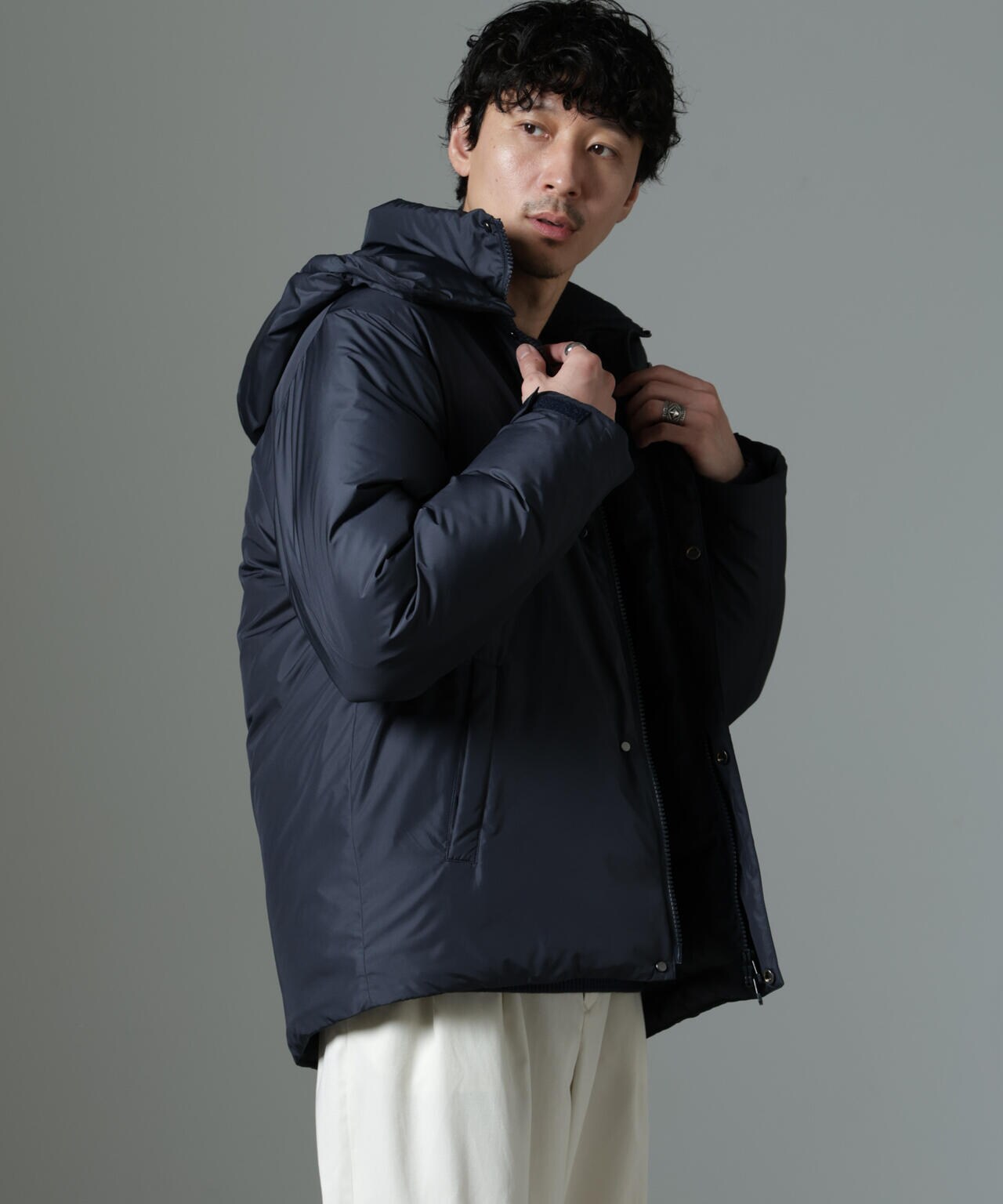 anewdown(R)ECOBlue(R)撥水セミロングダウン