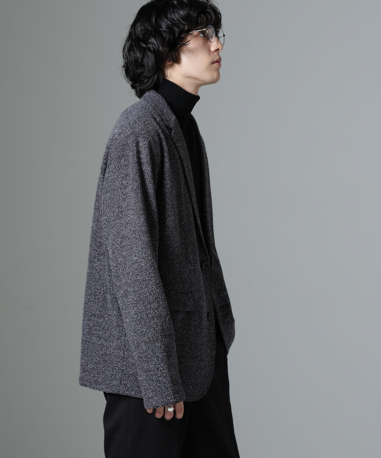 ストレッチメランジジャケット(セットアップ可)