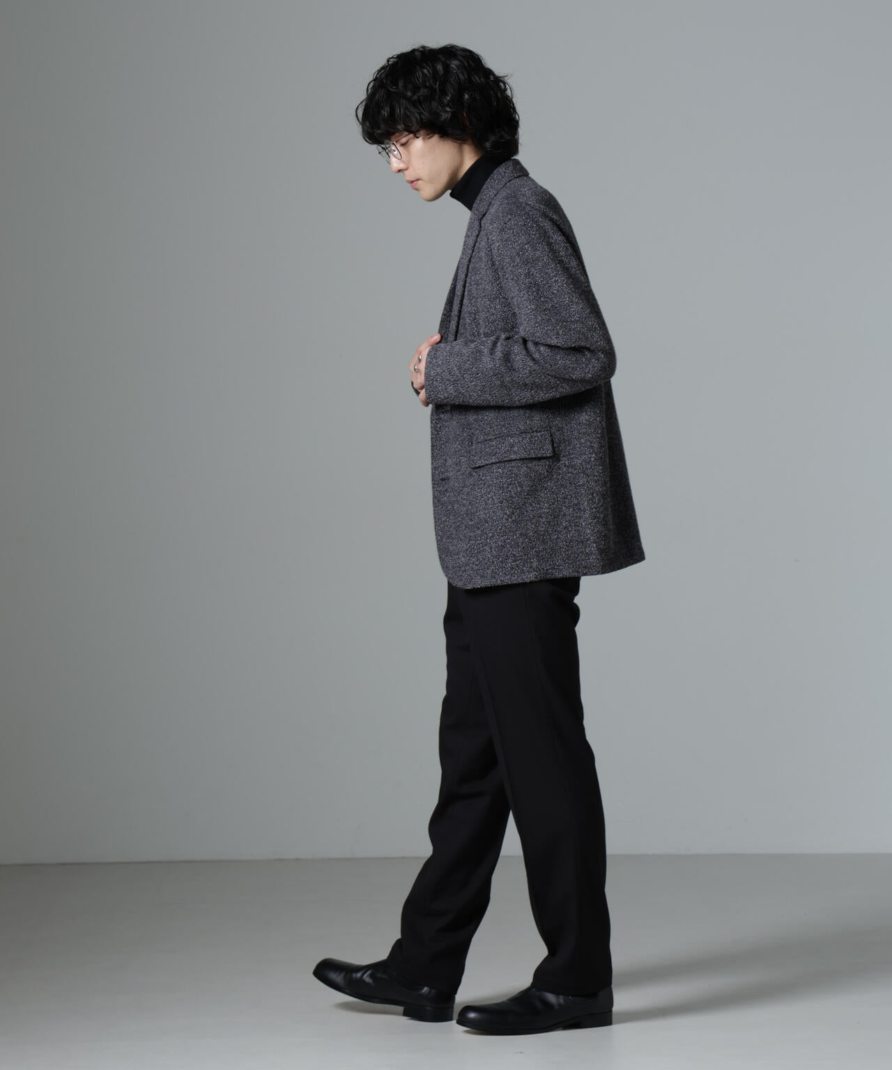 ストレッチメランジジャケット(セットアップ可)