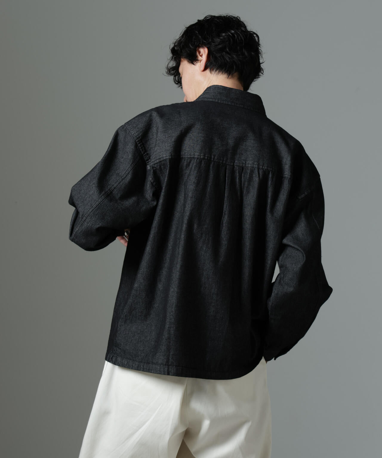 NORMANBROS別注 ワイドポケット デニムシャツ
