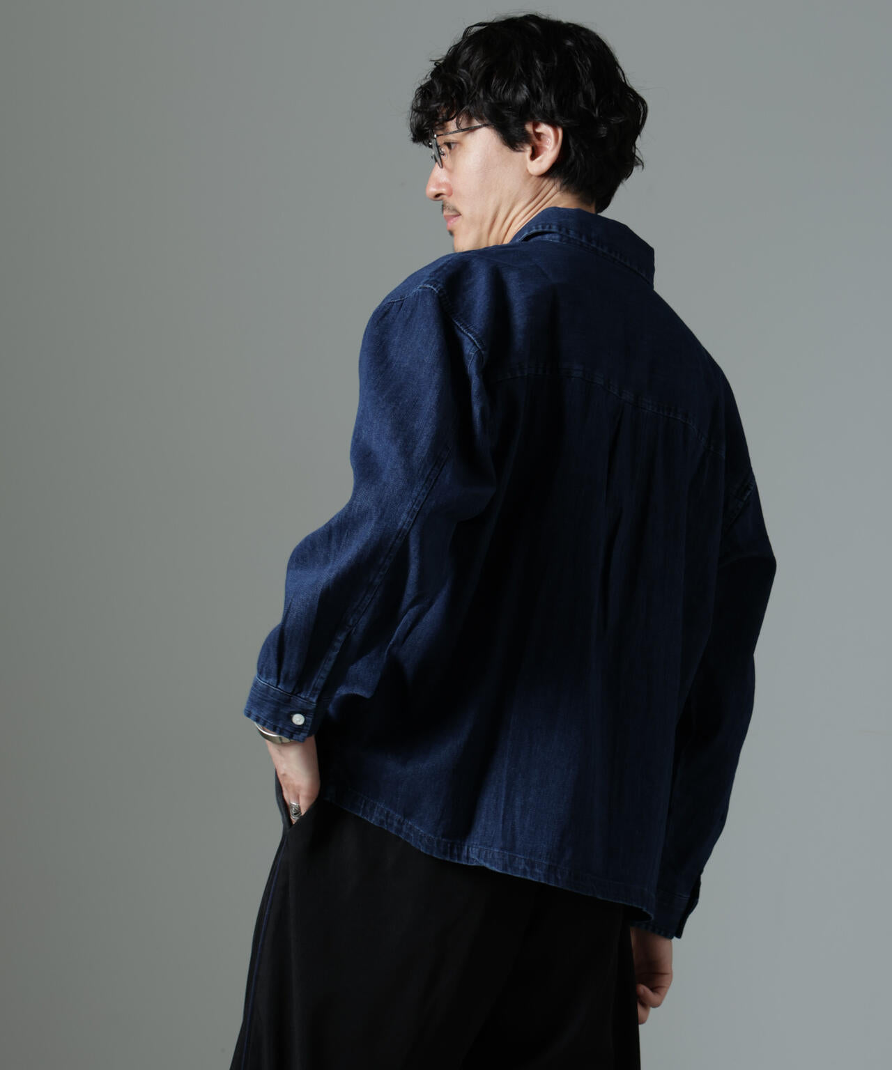 NORMANBROS別注 ワイドポケット デニムシャツ