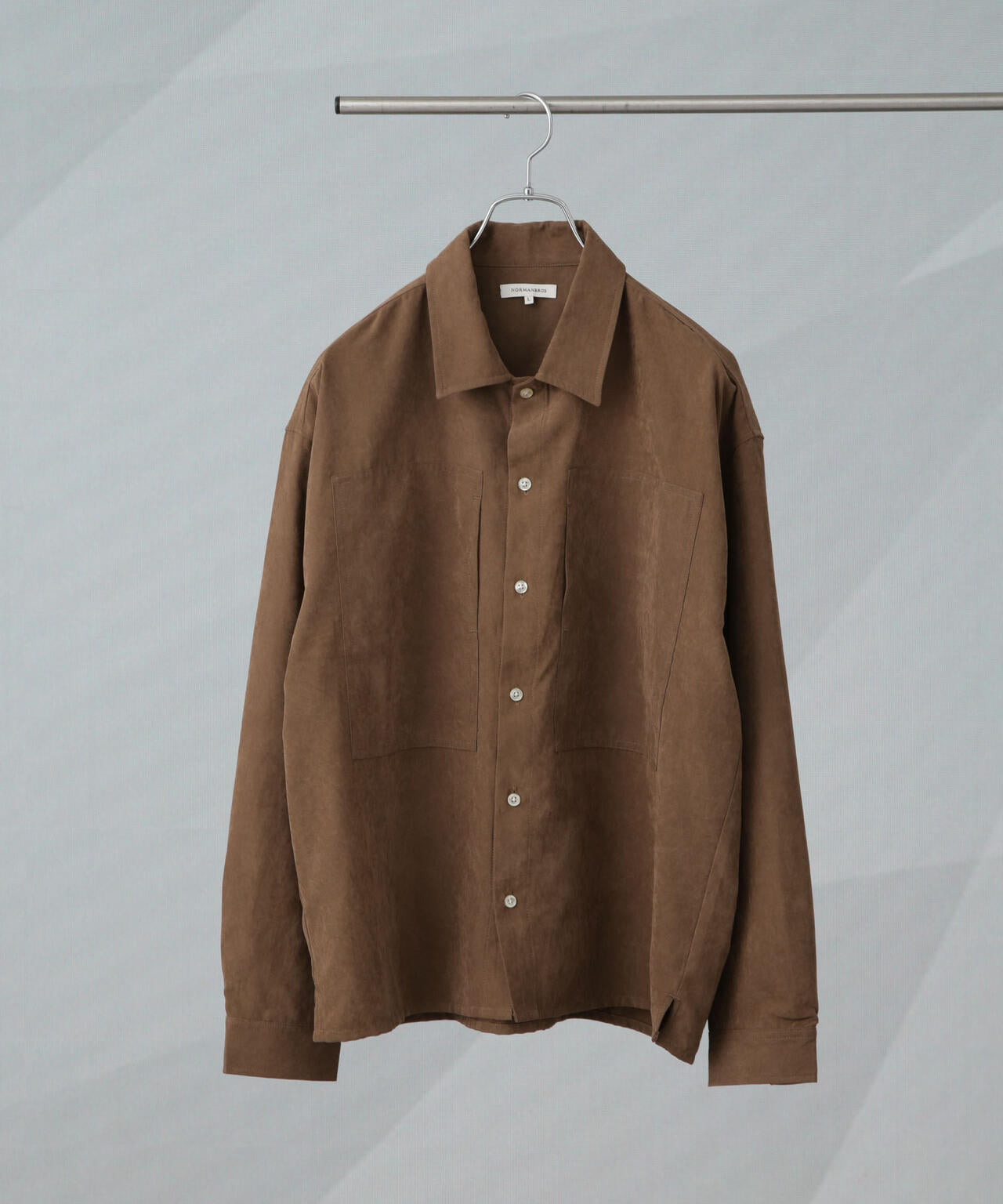 NORMANBROS/NORMANBROS 別注 ワイドポケット ピーチ起毛シャツ