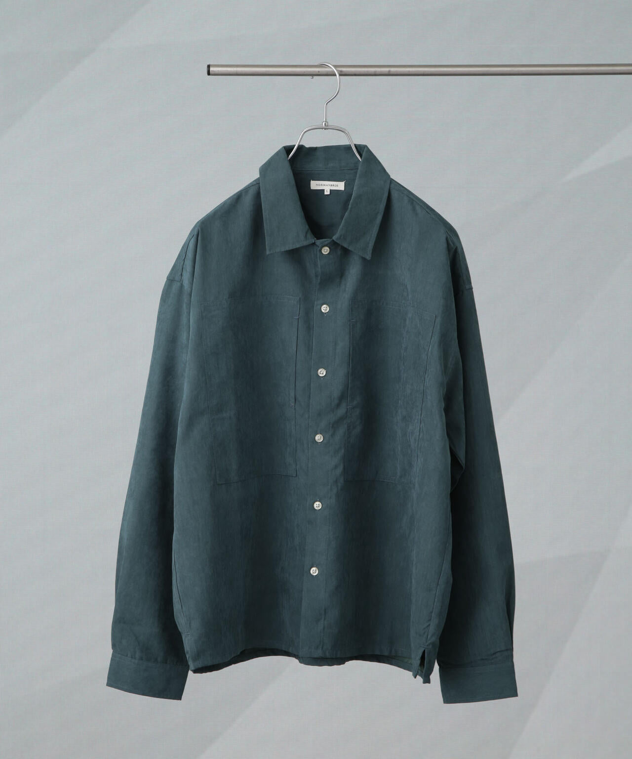 NORMANBROS/NORMANBROS 別注 ワイドポケット ピーチ起毛シャツ