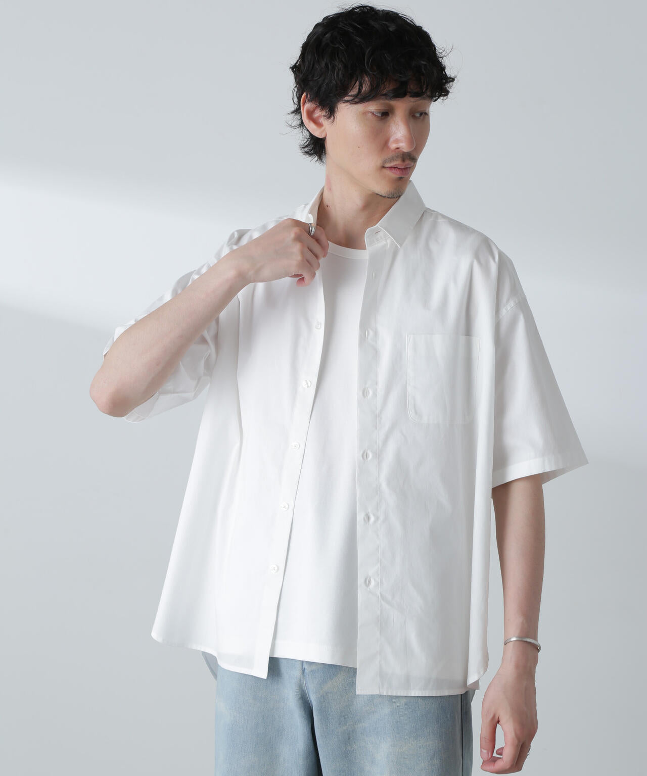 BIGシャンブレーシャツ 半袖