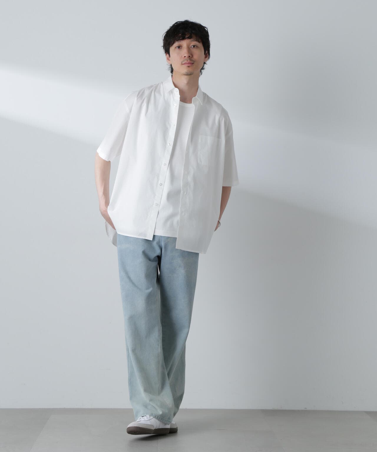 BIGシャンブレーシャツ 半袖