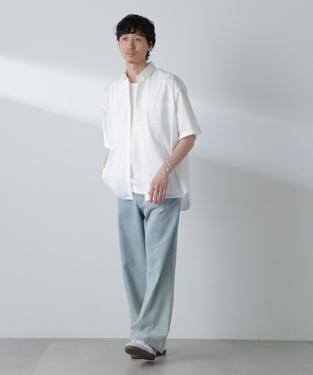 BIGシャンブレーシャツ 半袖