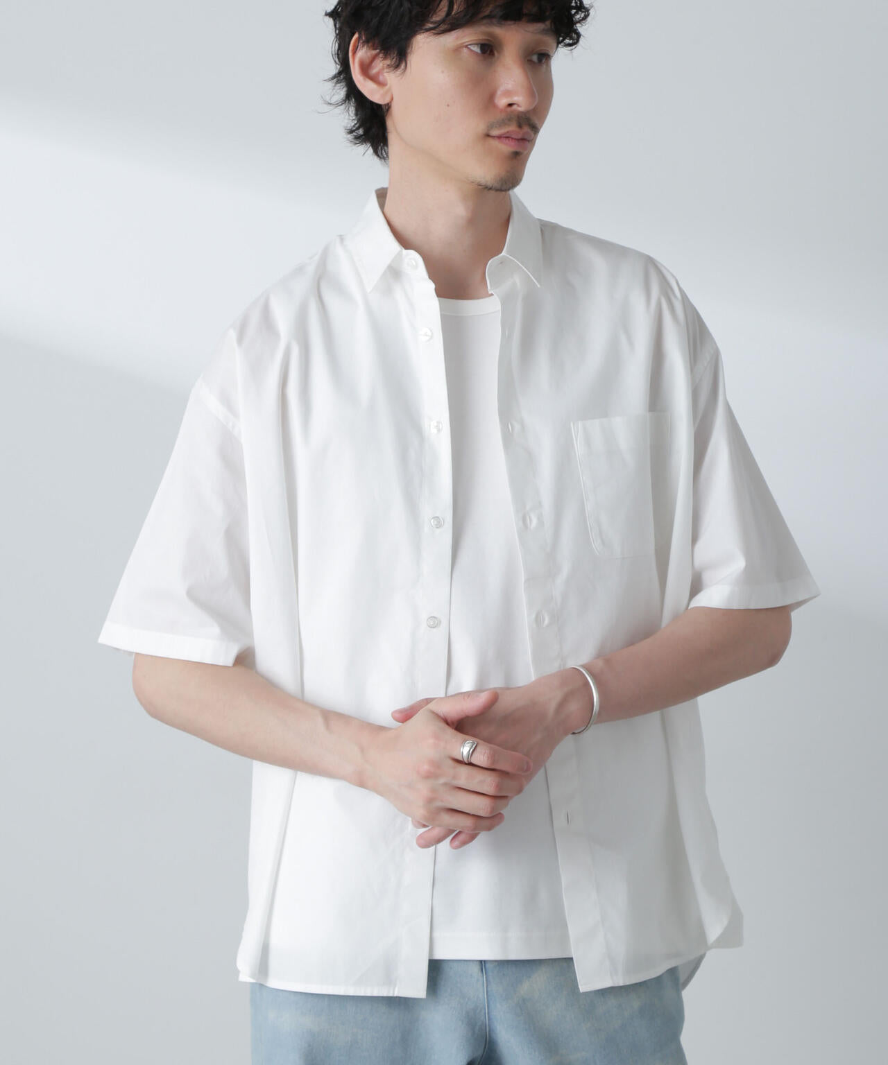 BIGシャンブレーシャツ 半袖