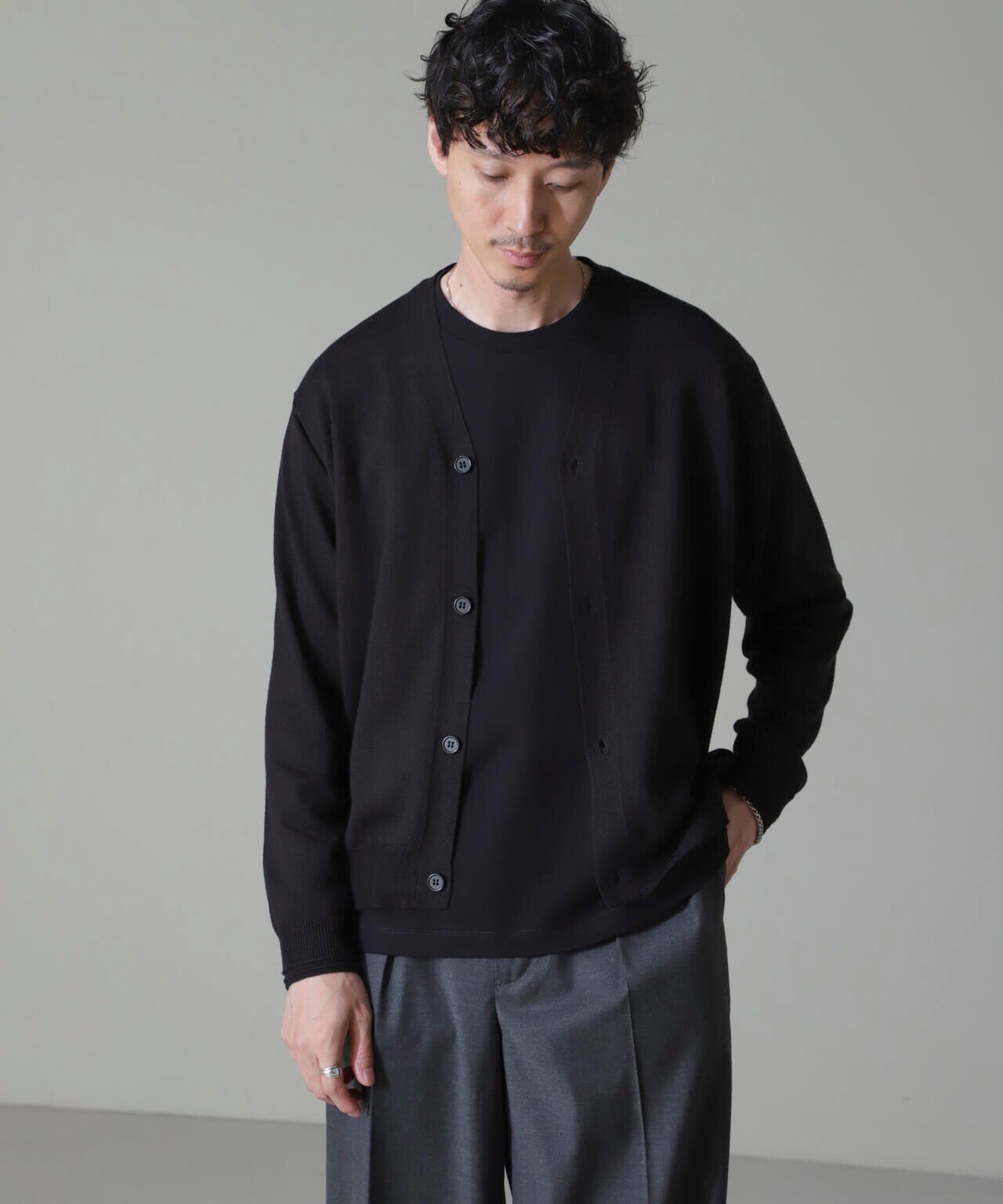 タスマニアミックスベーシックカーディガン