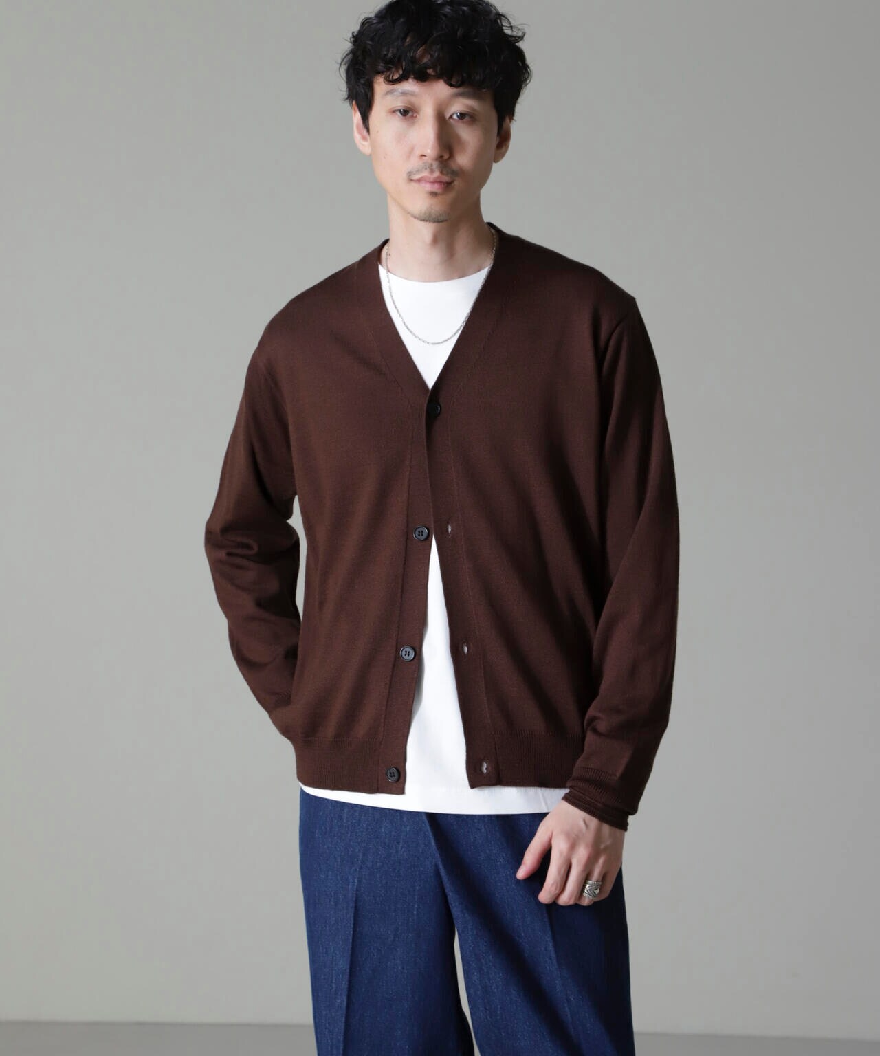 タスマニアミックスベーシックカーディガン