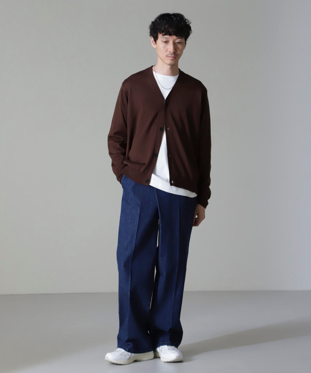 タスマニアミックスベーシックカーディガン