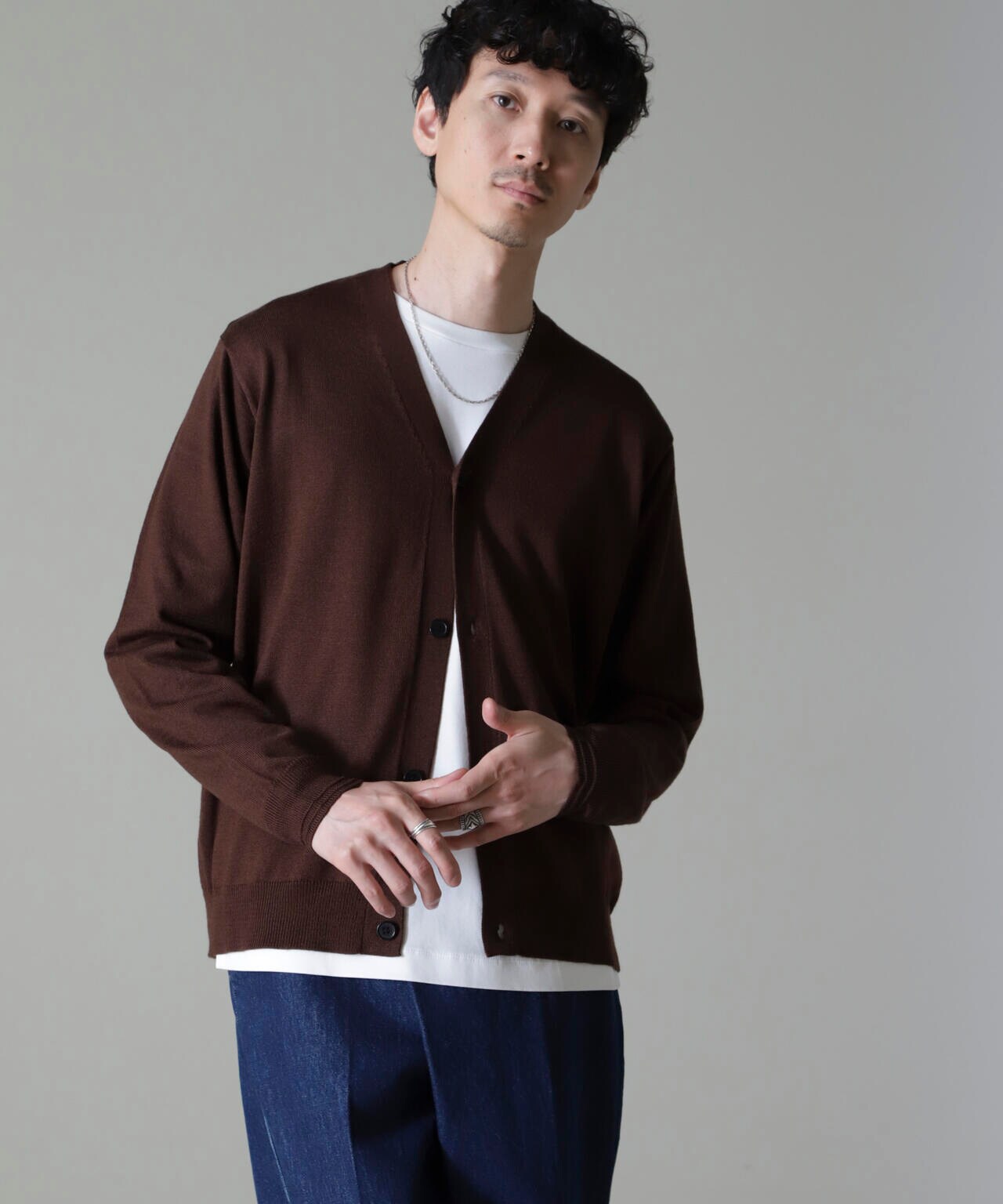 タスマニアミックスベーシックカーディガン