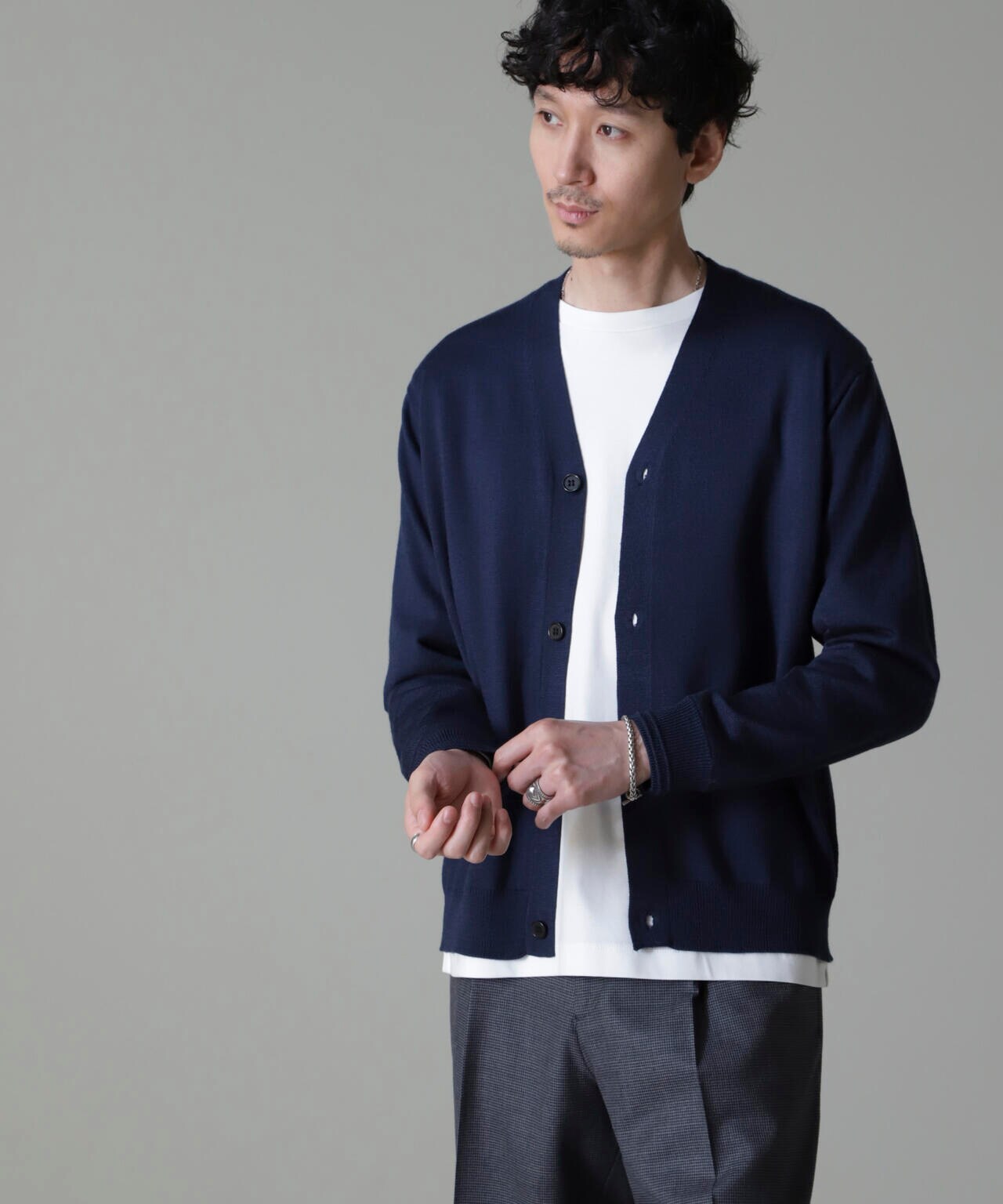 タスマニアミックスベーシックカーディガン