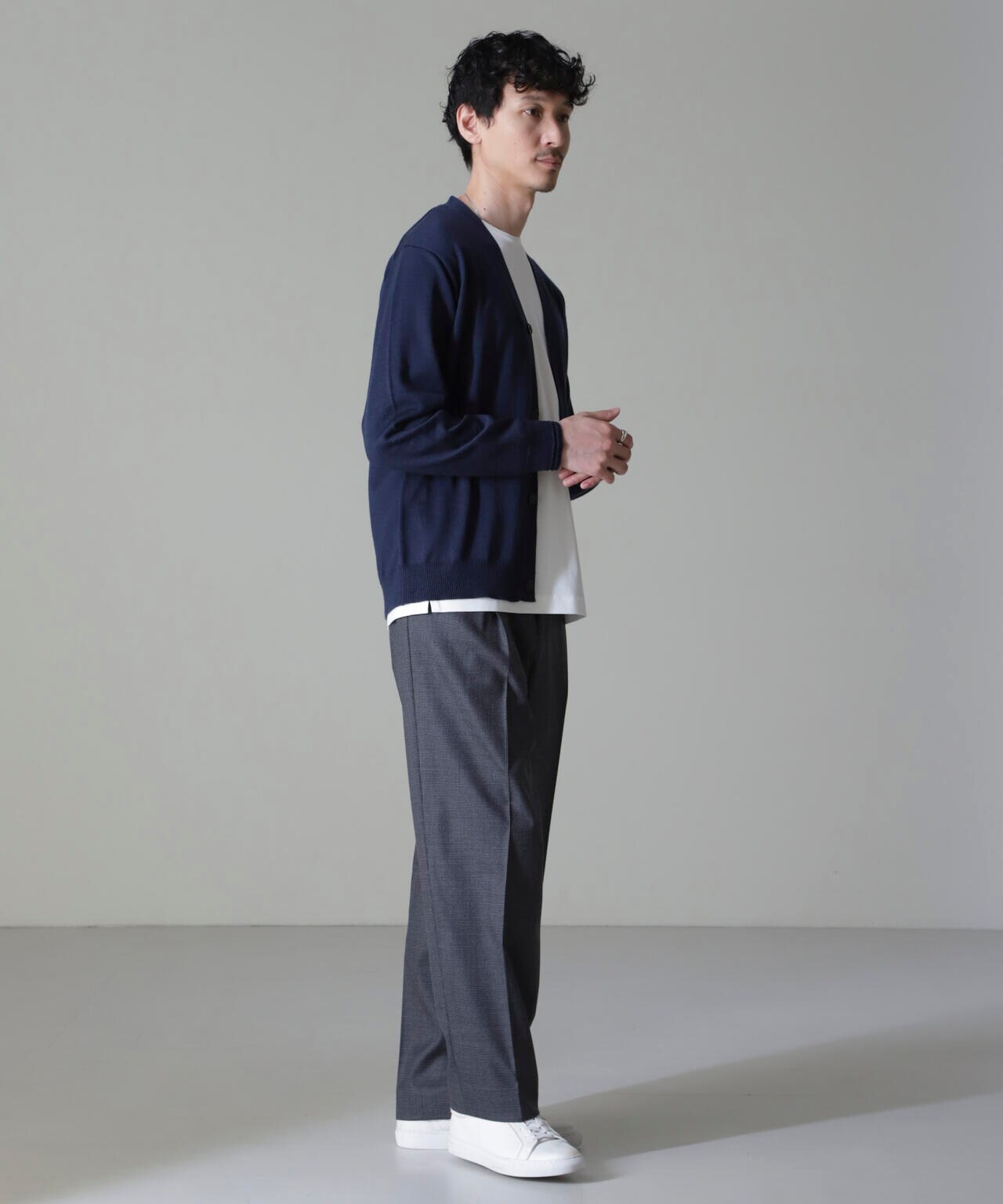 タスマニアミックスベーシックカーディガン