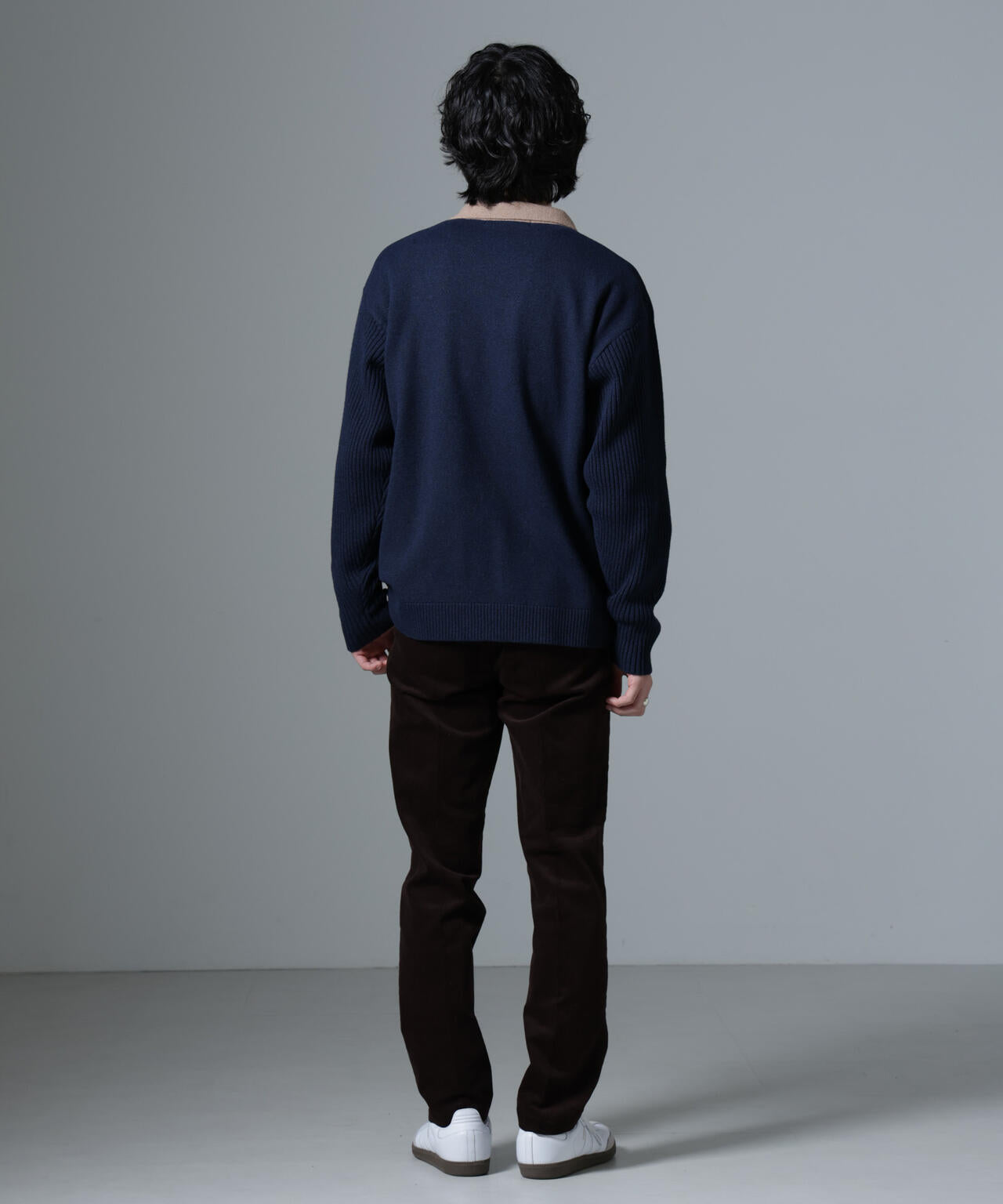 WEB限定/バイカラースキッパーニット