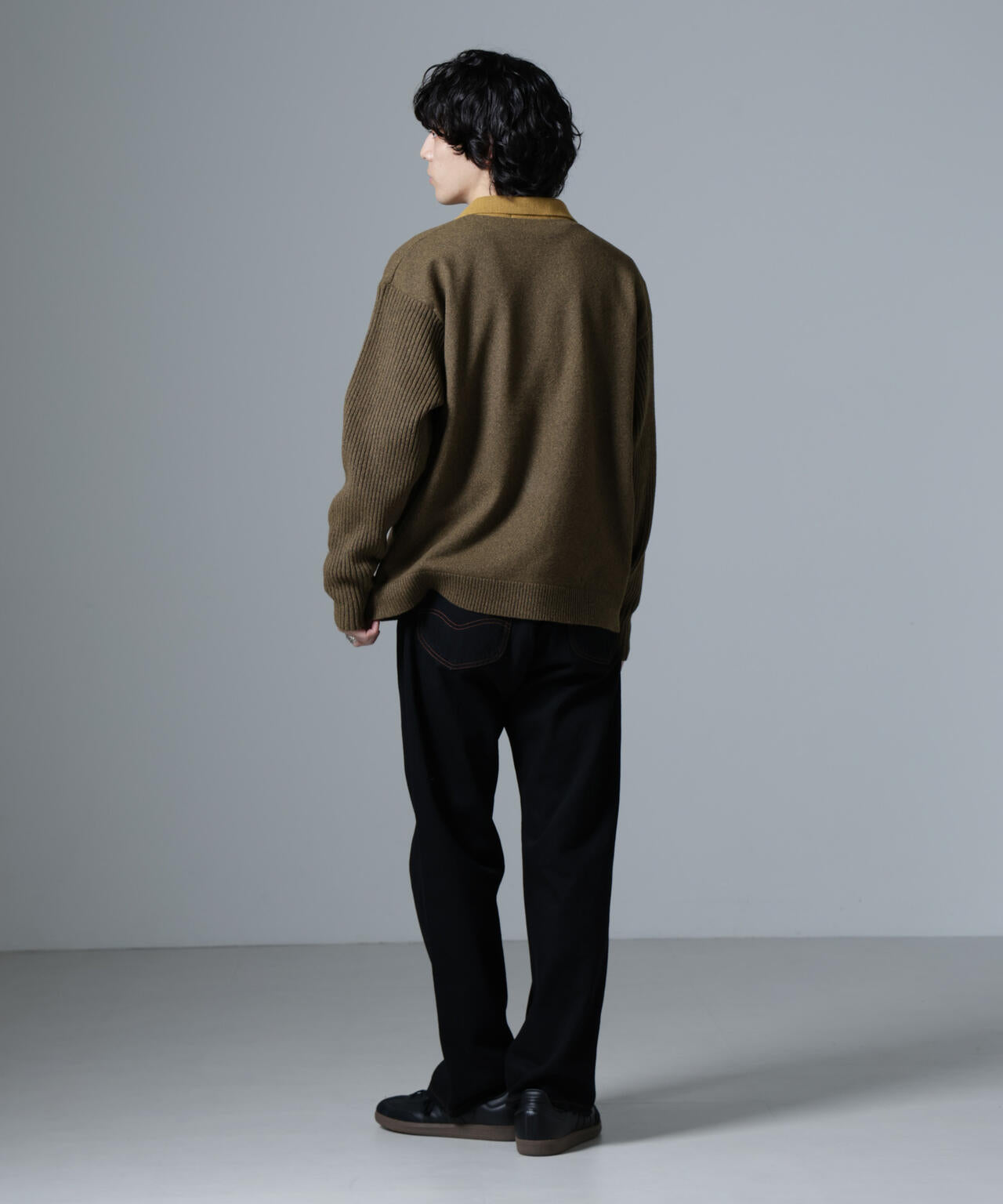 WEB限定/バイカラースキッパーニット