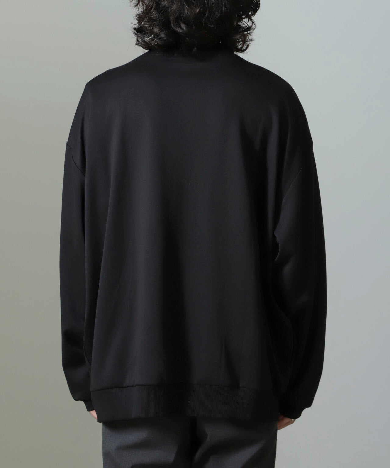 WEB限定/ダブルジャージービッグシルエットカーディガン
