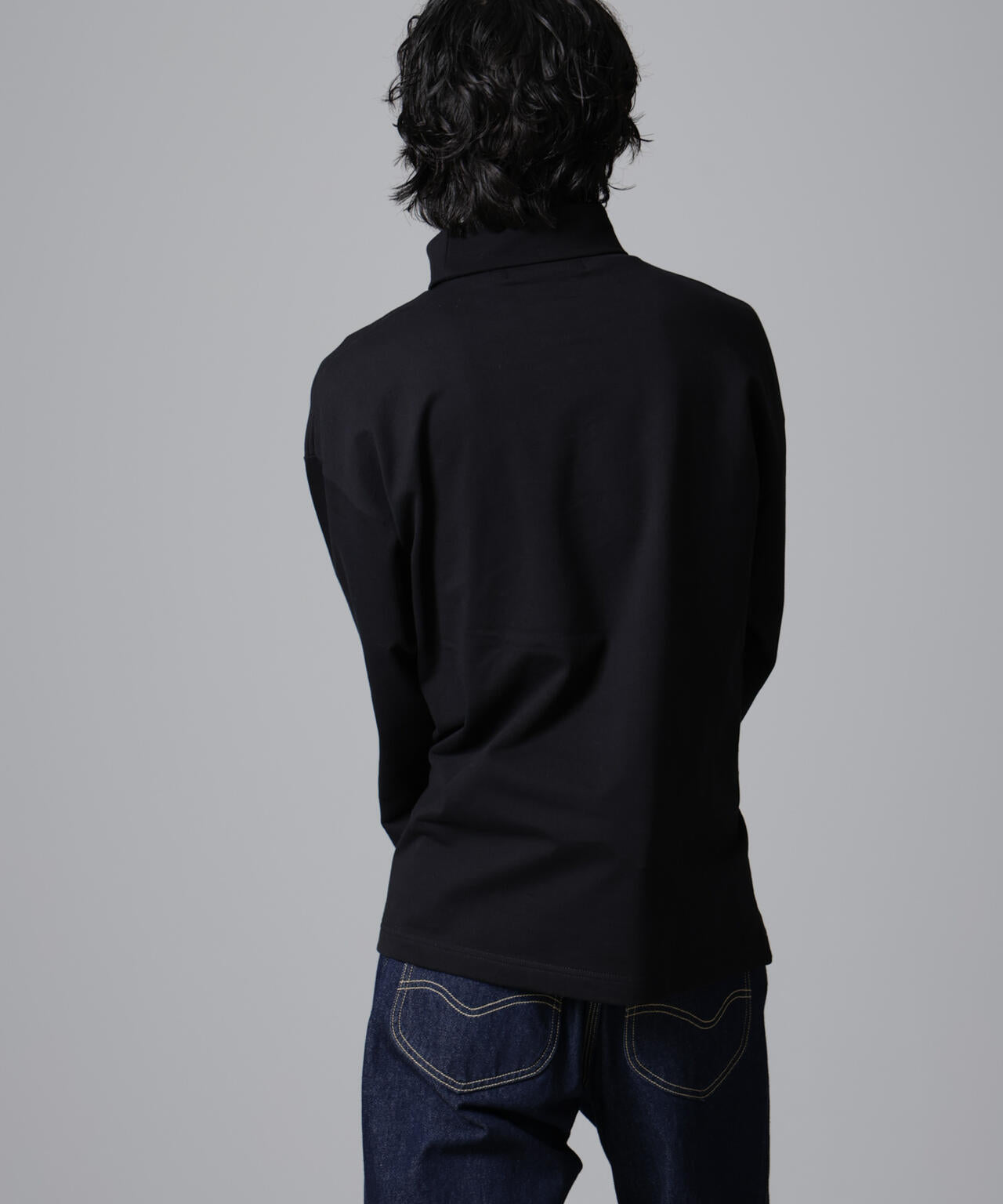 タートルカットミニ裏毛Tシャツ 長袖