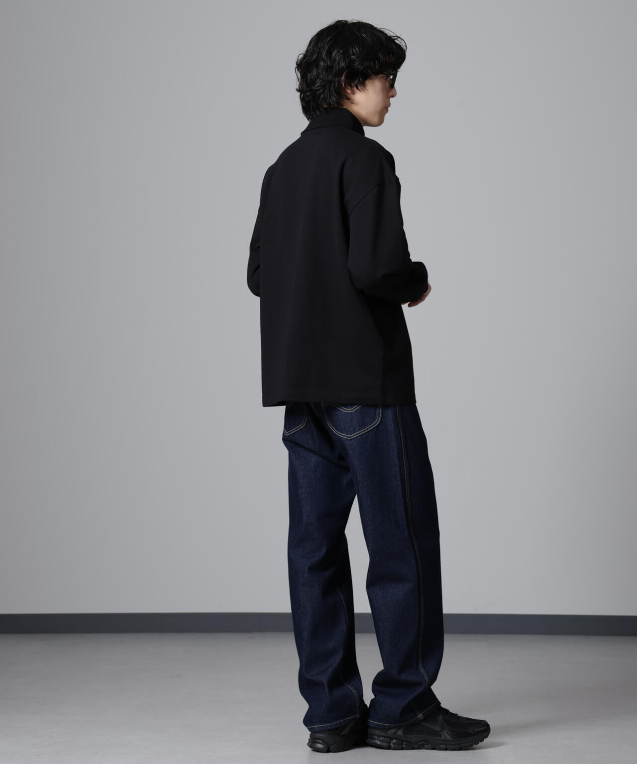 タートルカットミニ裏毛Tシャツ 長袖