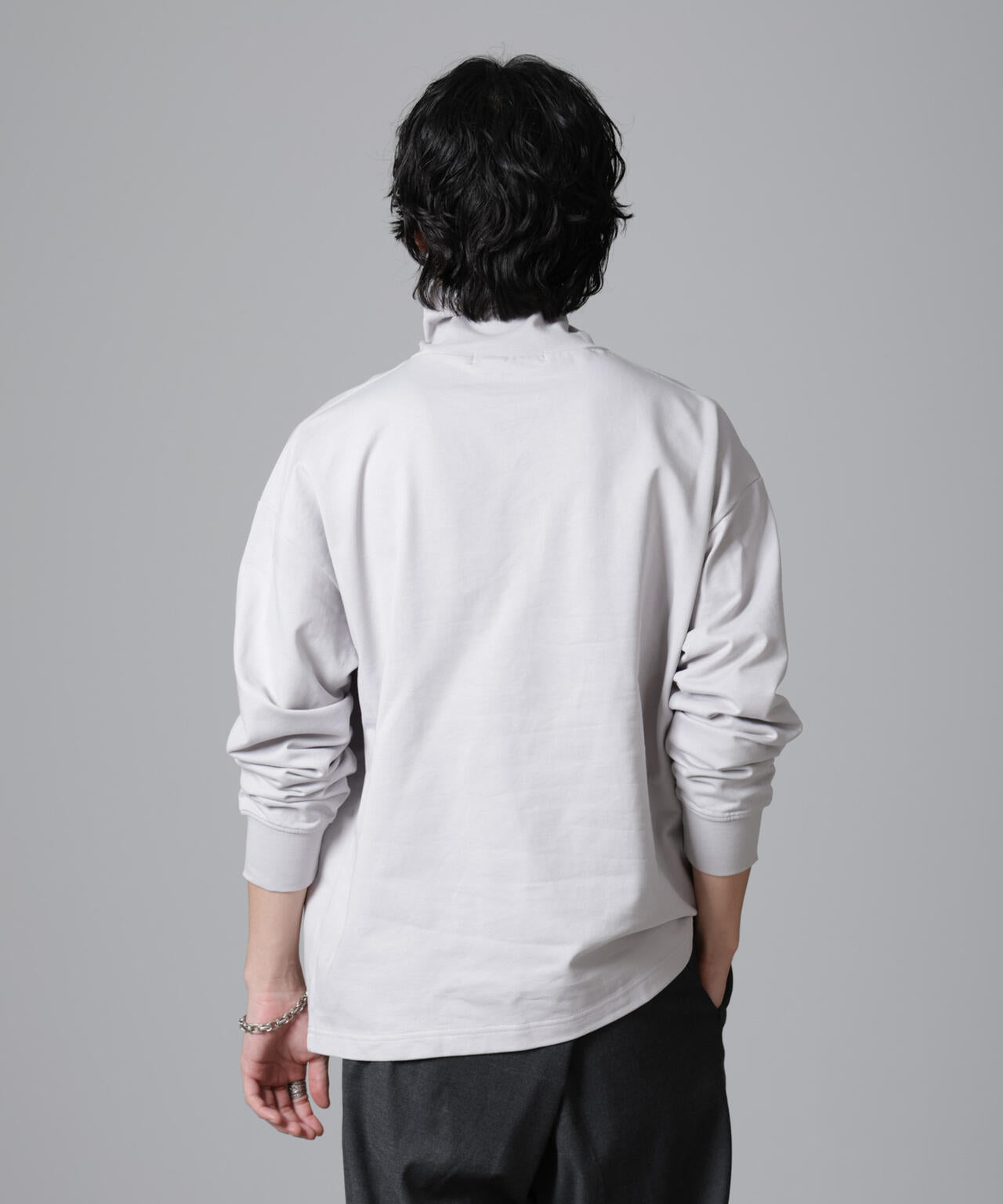 タートルカットミニ裏毛Tシャツ 長袖
