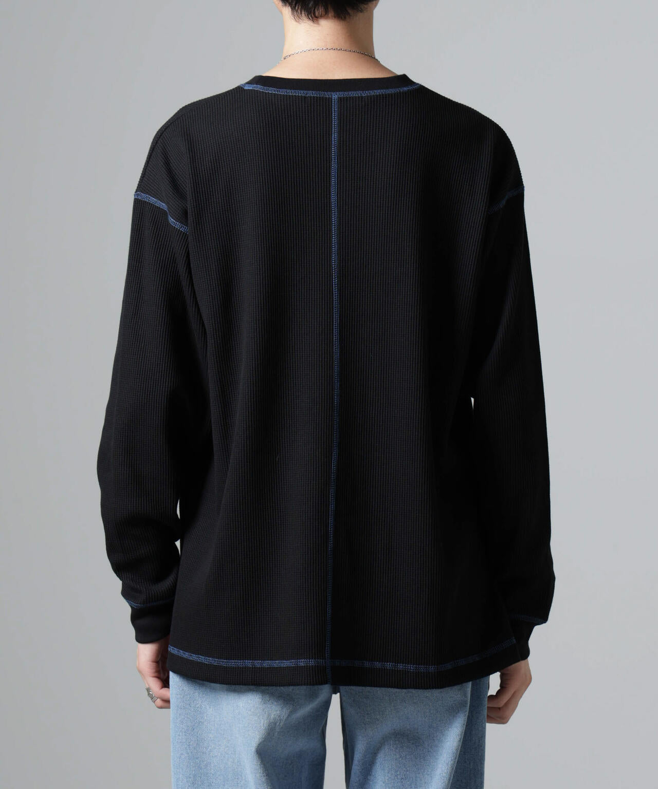 ステッチワッフルTシャツ 長袖