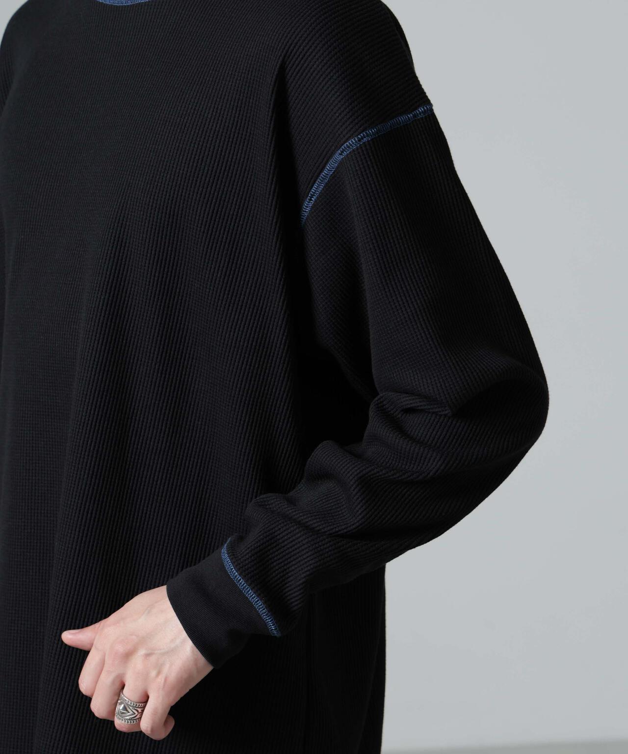 ステッチワッフルTシャツ 長袖