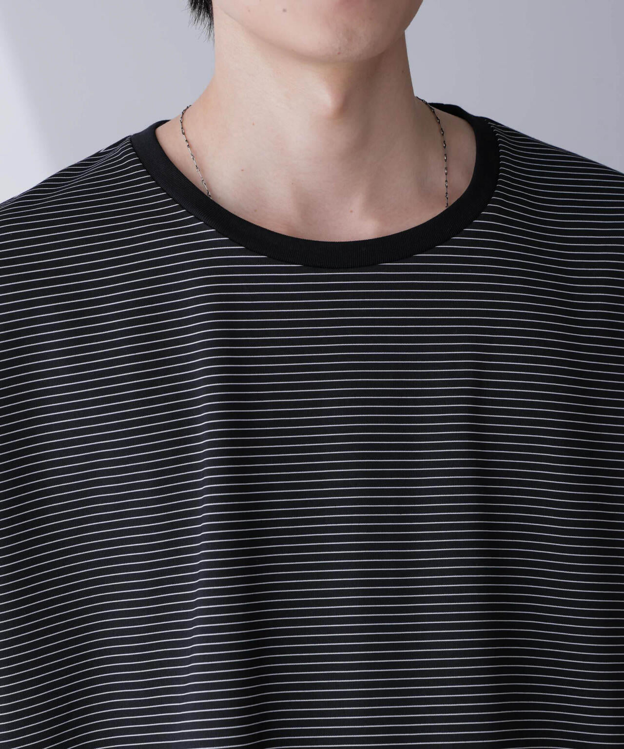 ビッグシルエットボーダーTシャツ 半袖