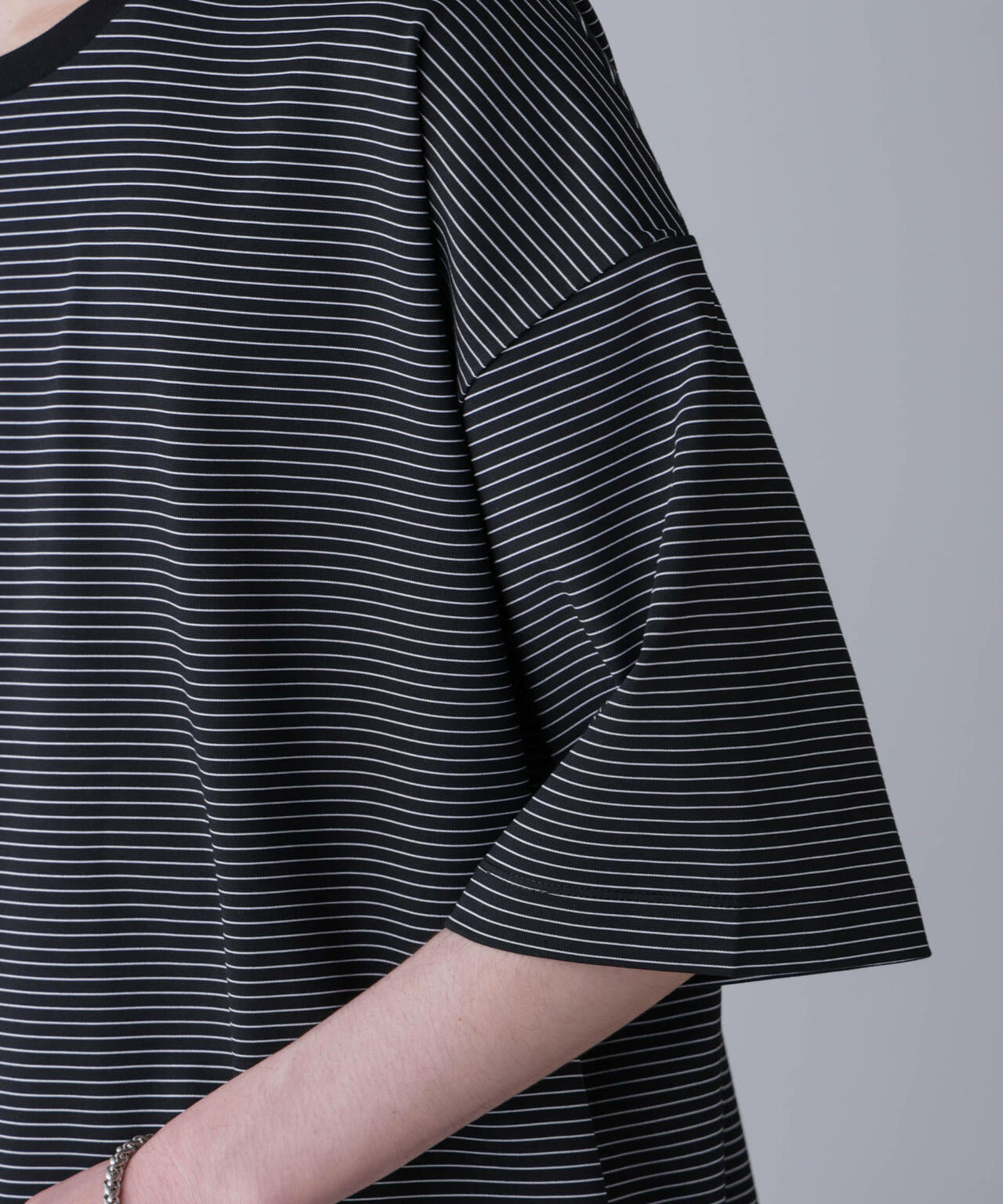 ビッグシルエットボーダーTシャツ 半袖