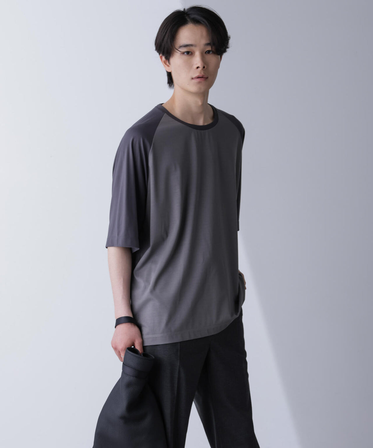 ワイドシルエットラグランTシャツ 半袖