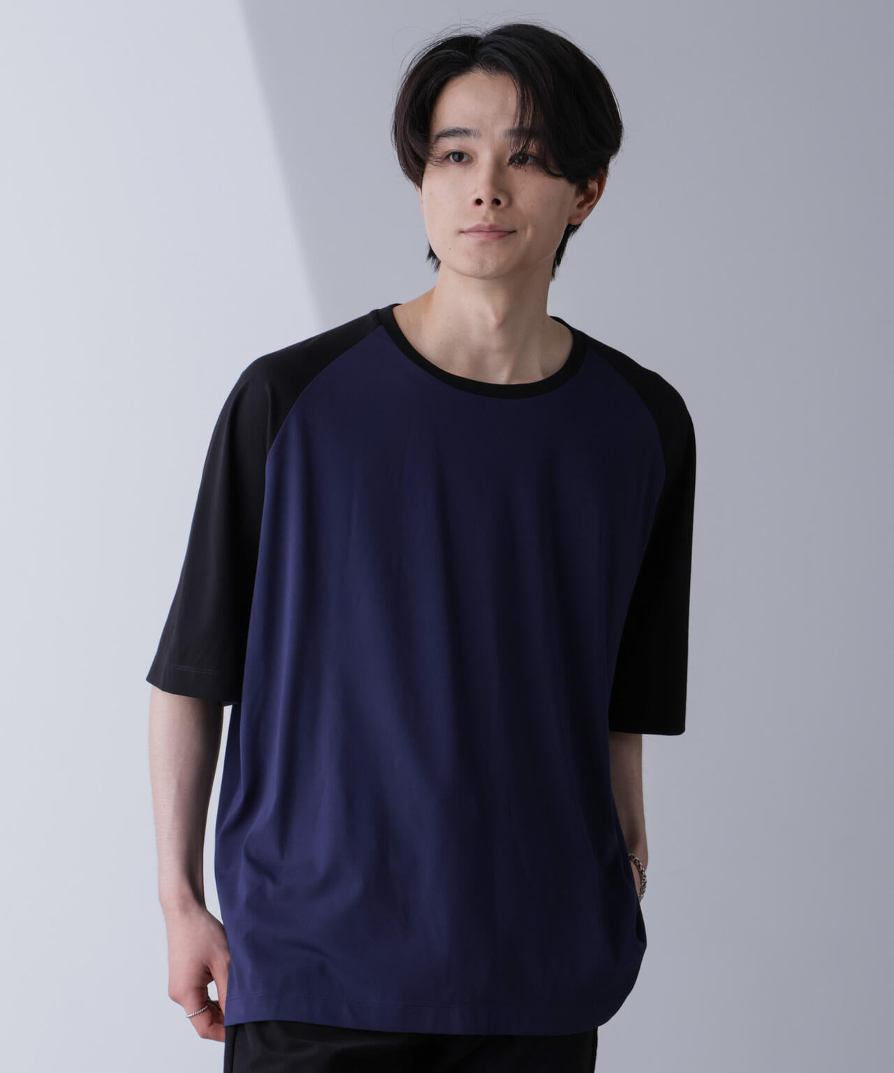 ワイドシルエットラグランTシャツ 半袖
