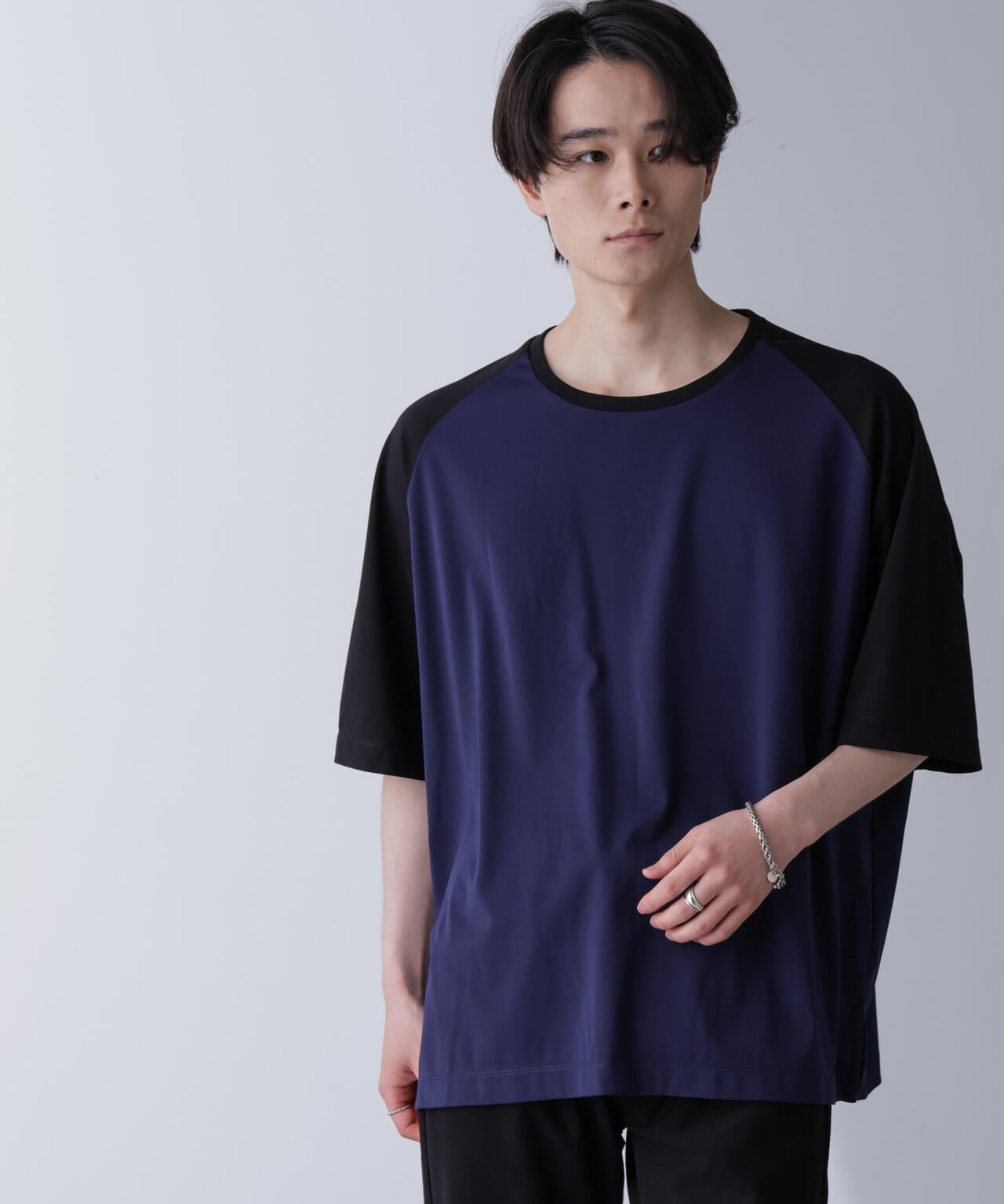 ワイドシルエットラグランTシャツ 半袖