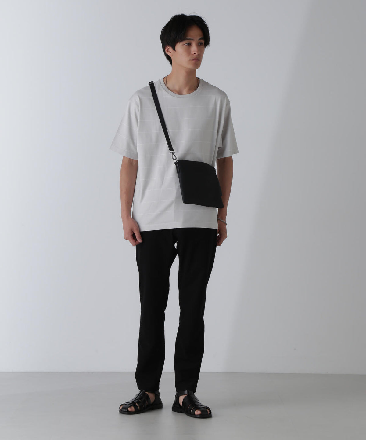 リラックスボーダーTシャツ 半袖