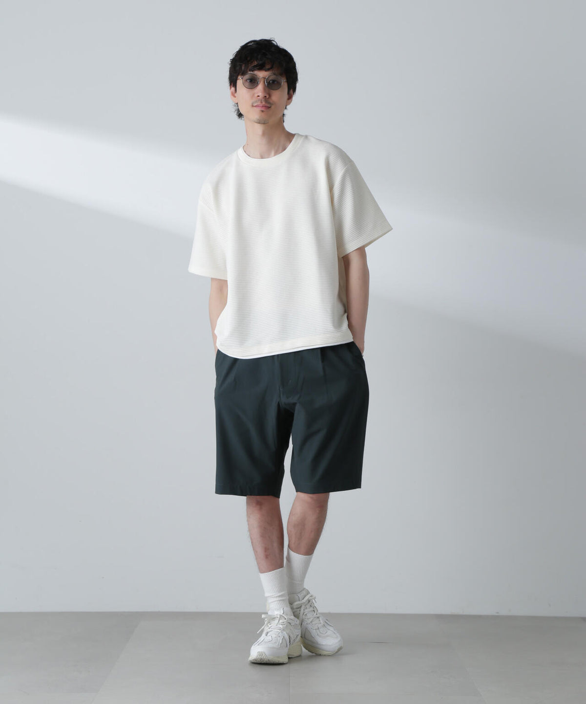 ガーターフェイクレイヤードTシャツ 半袖