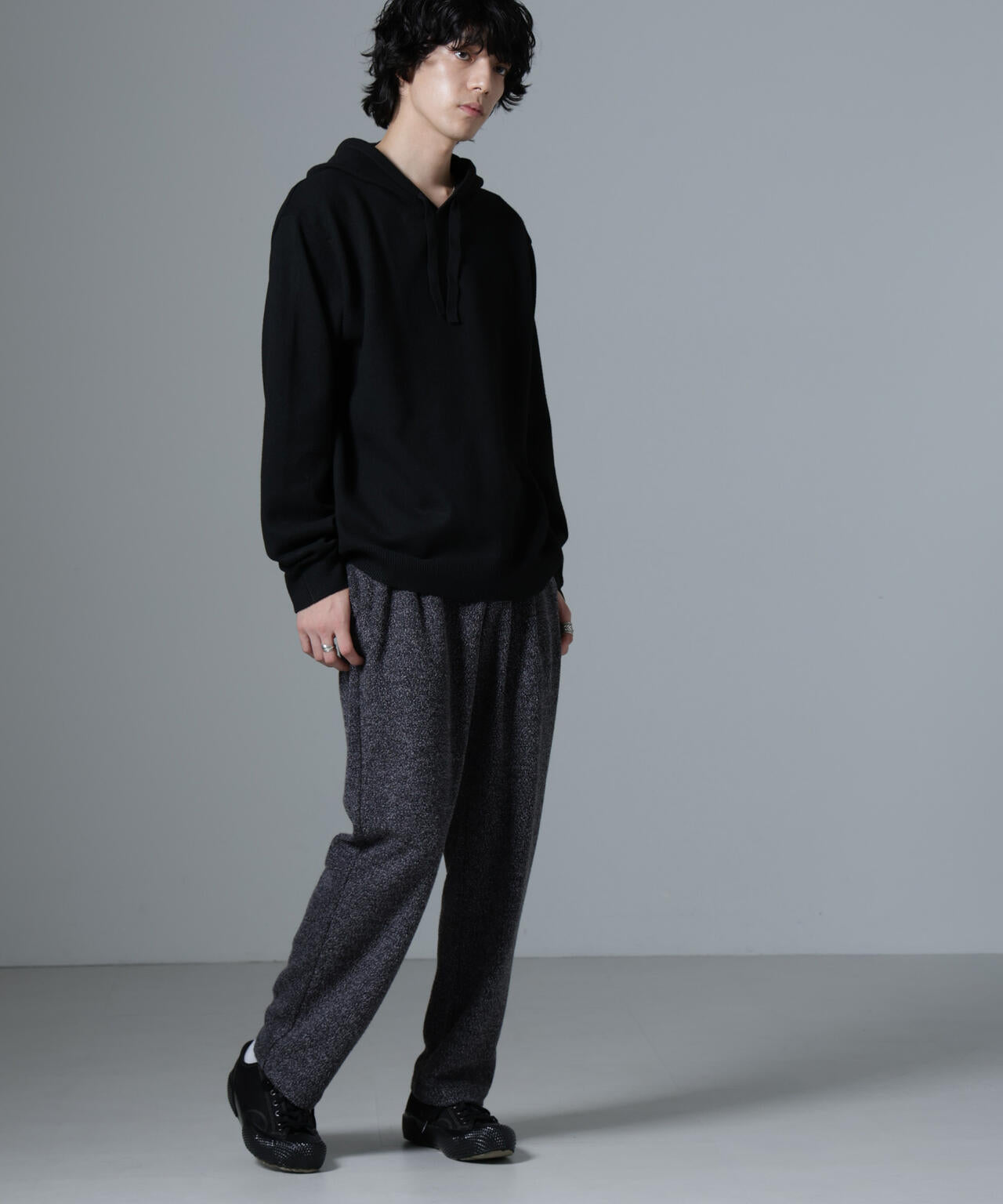 ストレッチメランジイージーパンツ(セットアップ可)
